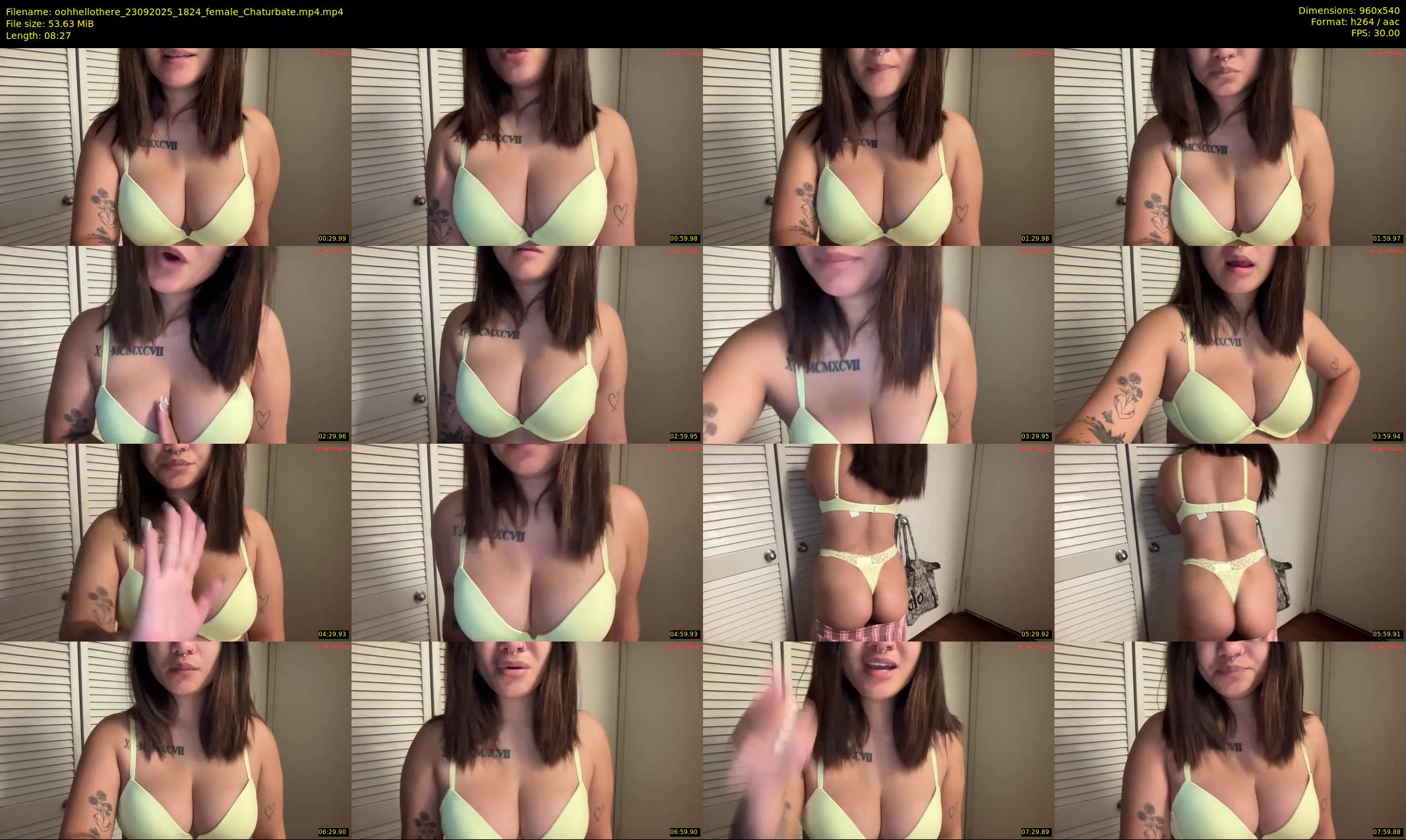 oohhellothere — 9 minute Chaturbate female cam show recording, 480p, Sep 23, 2025