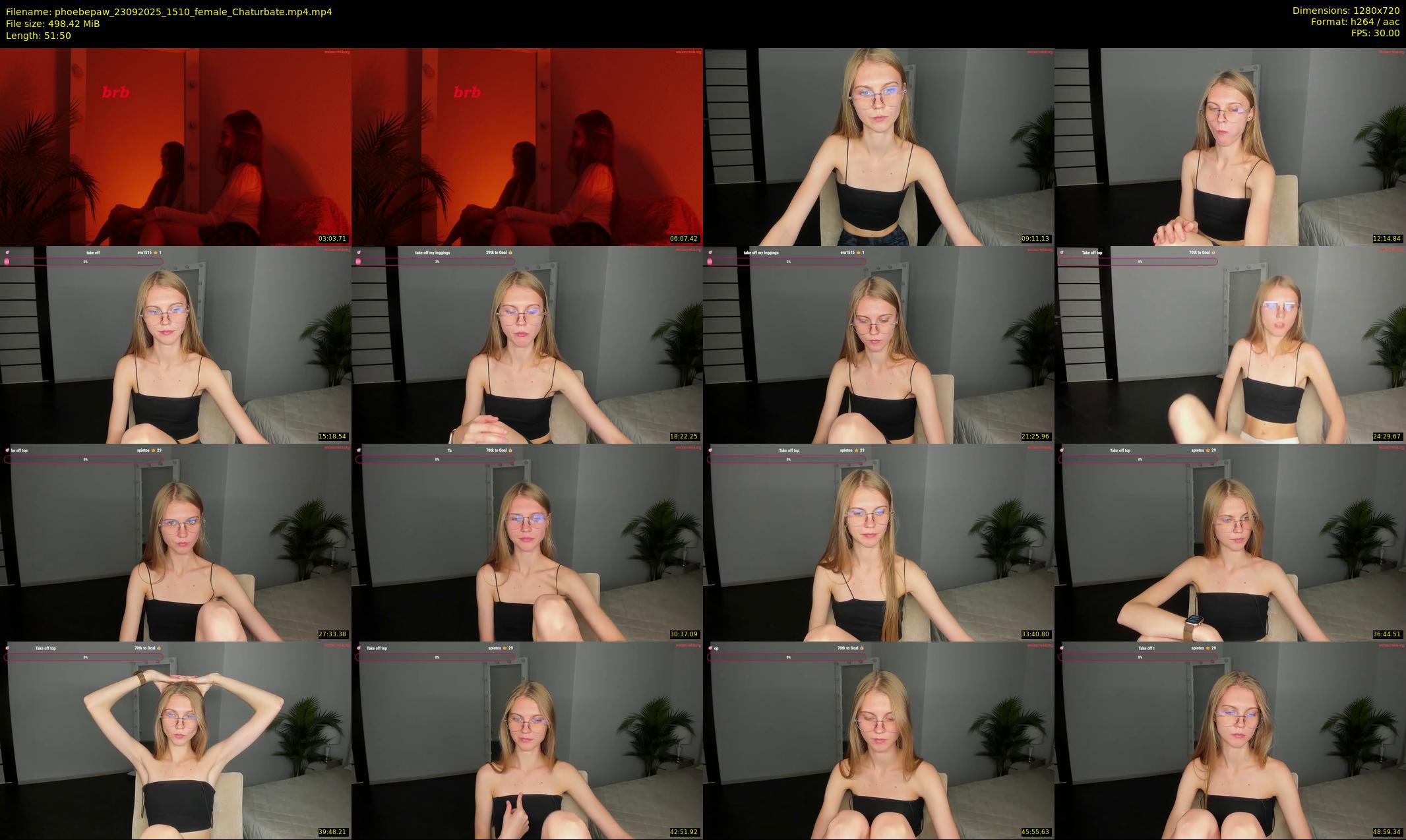 phoebepaw — 52 minute Chaturbate female cam show recording, 720p, Sep 23, 2025