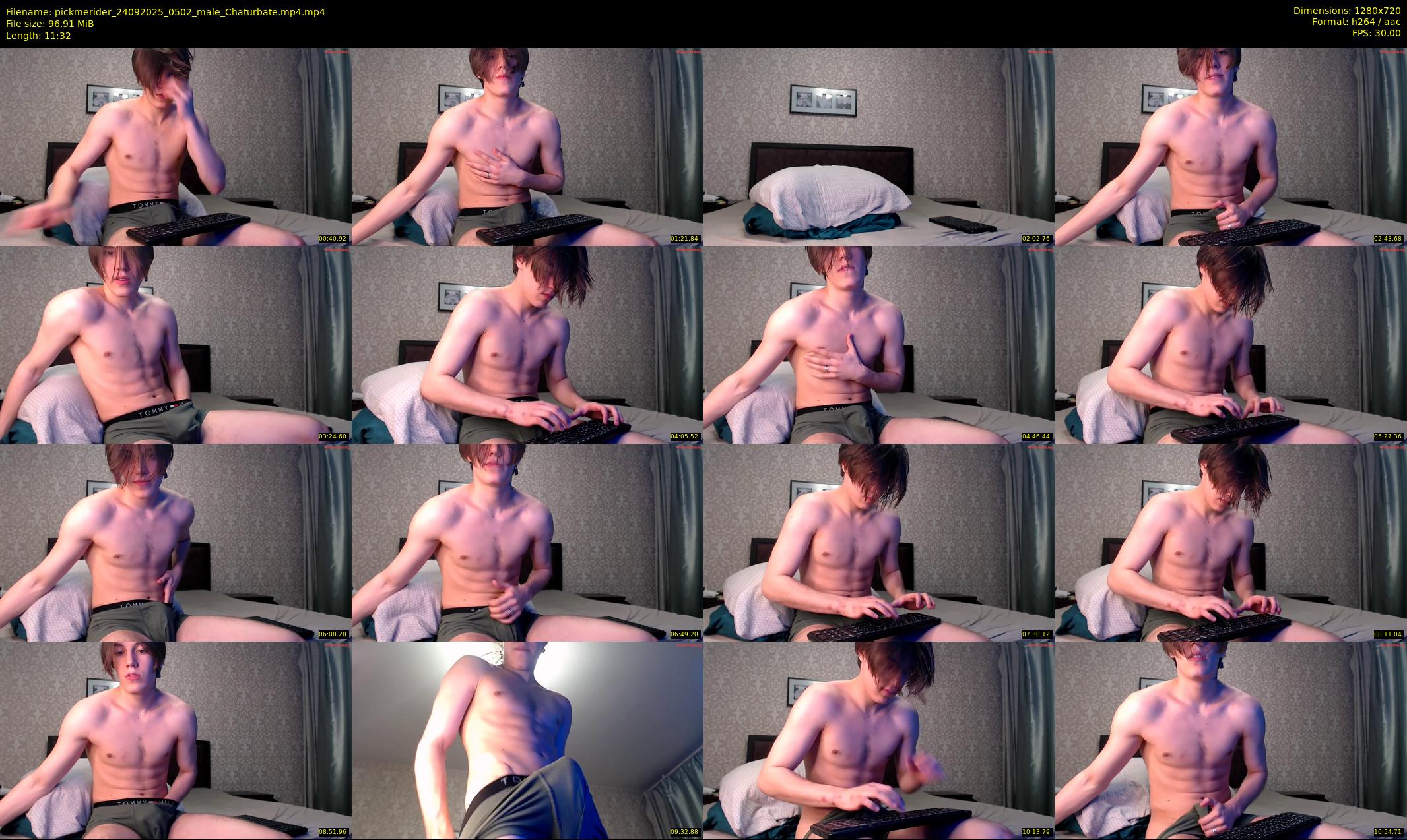 pickmerider — 12 minute Chaturbate male cam show recording, 720p, Sep 24, 2025
