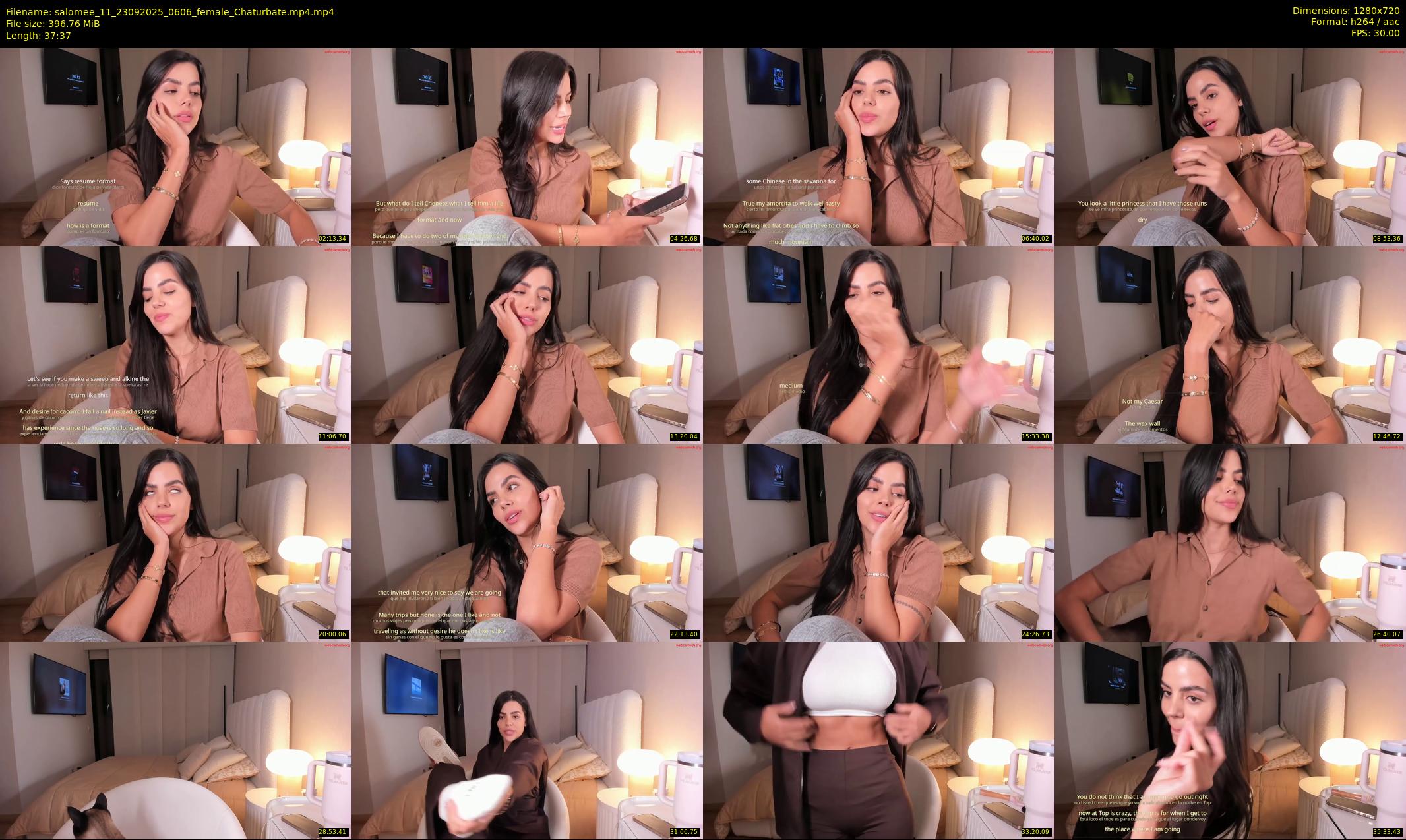salomee_11 — 38 minute Chaturbate female cam show recording, 720p, Sep 23, 2025