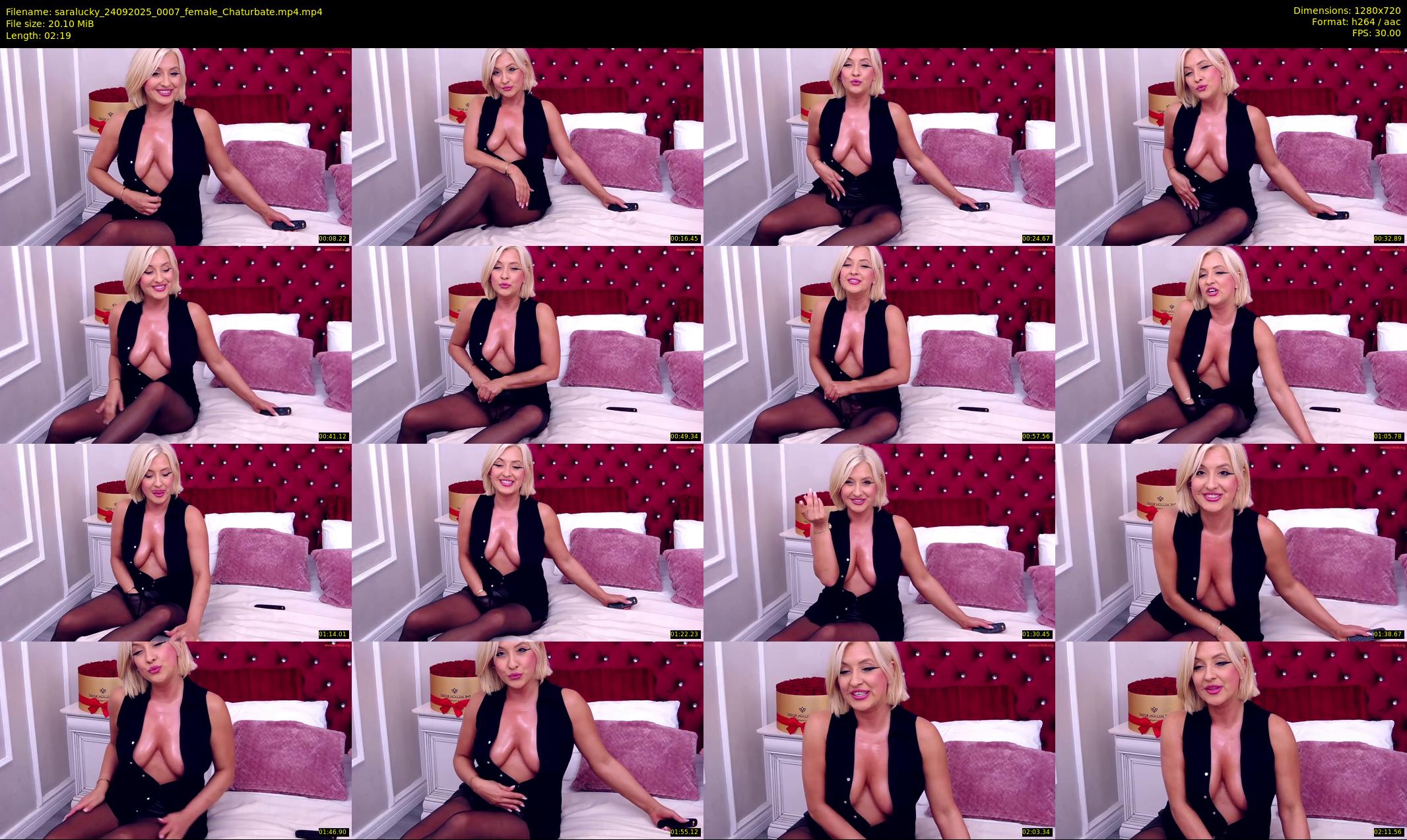 saralucky — 3 minute Chaturbate female cam show recording, 720p, Sep 24, 2025