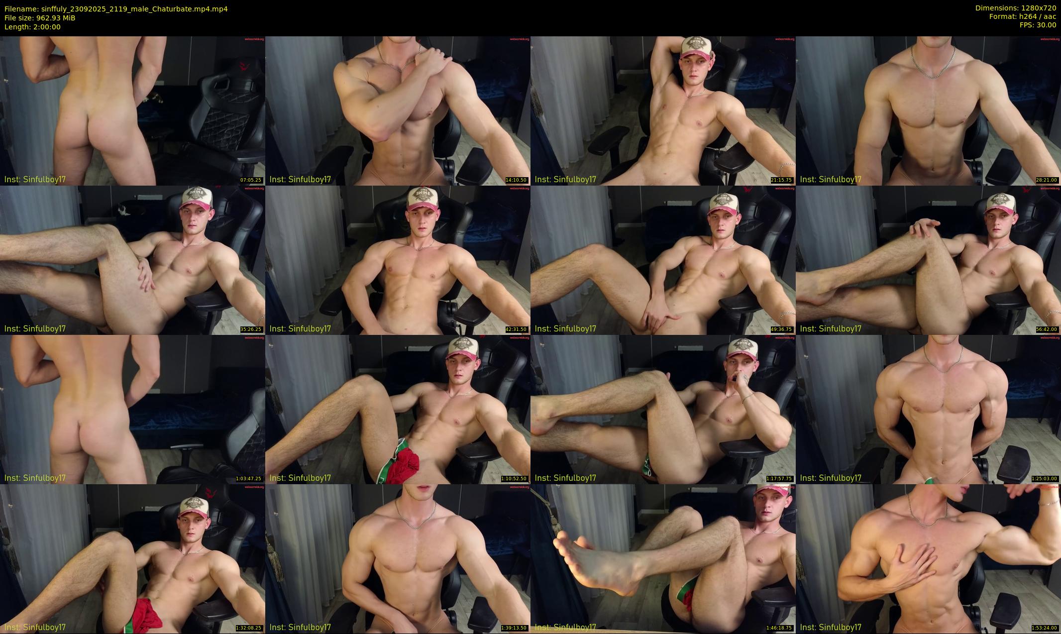 sinffuly — 120 minute Chaturbate male cam show recording, 720p, Sep 23, 2025