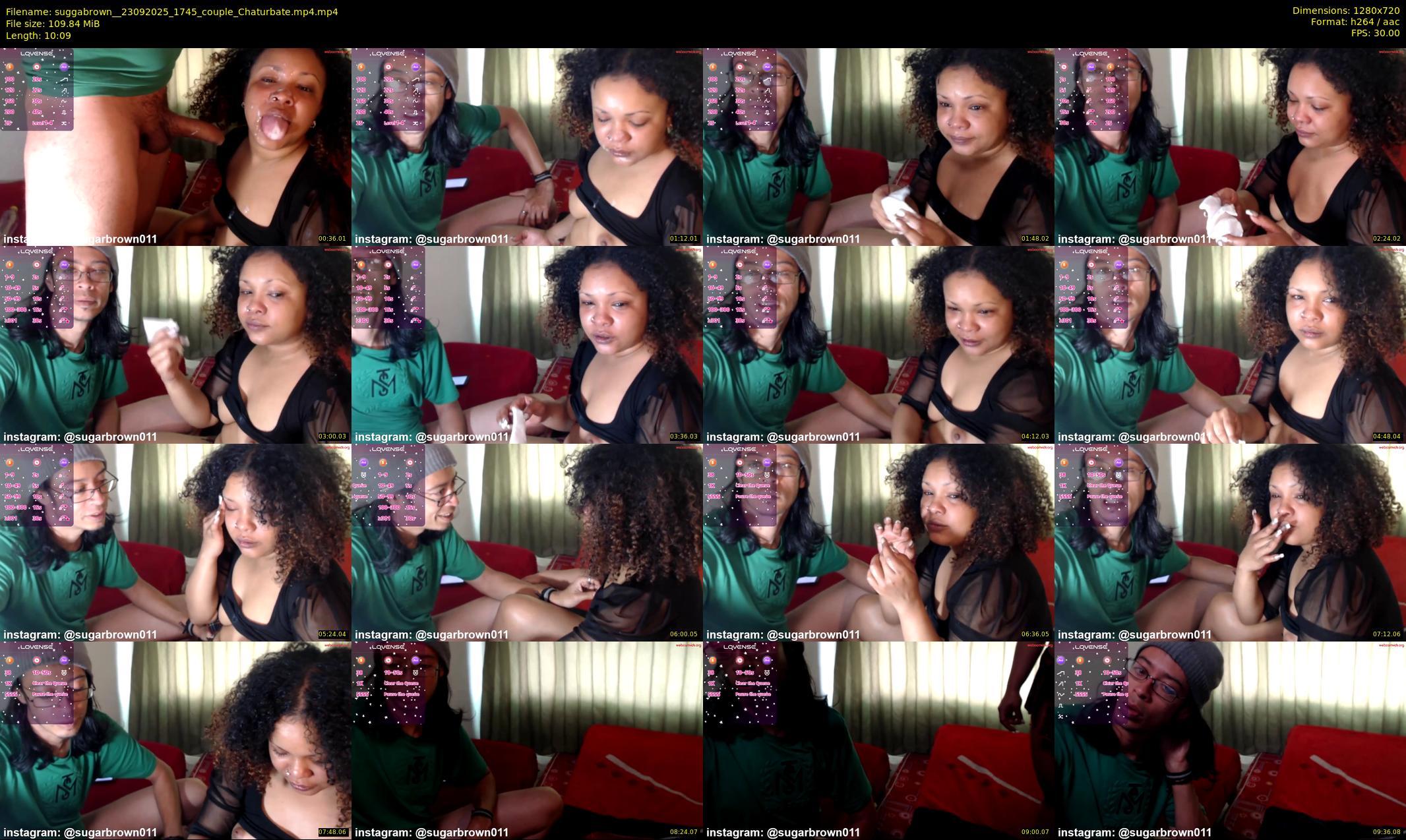 suggabrown_ — 11 minute Chaturbate couple cam show recording, 720p, Sep 23, 2025