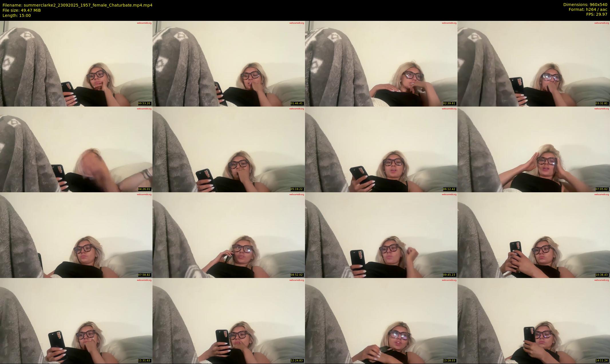 summerclarke2 — 15 minute Chaturbate female cam show recording, 480p, Sep 23, 2025
