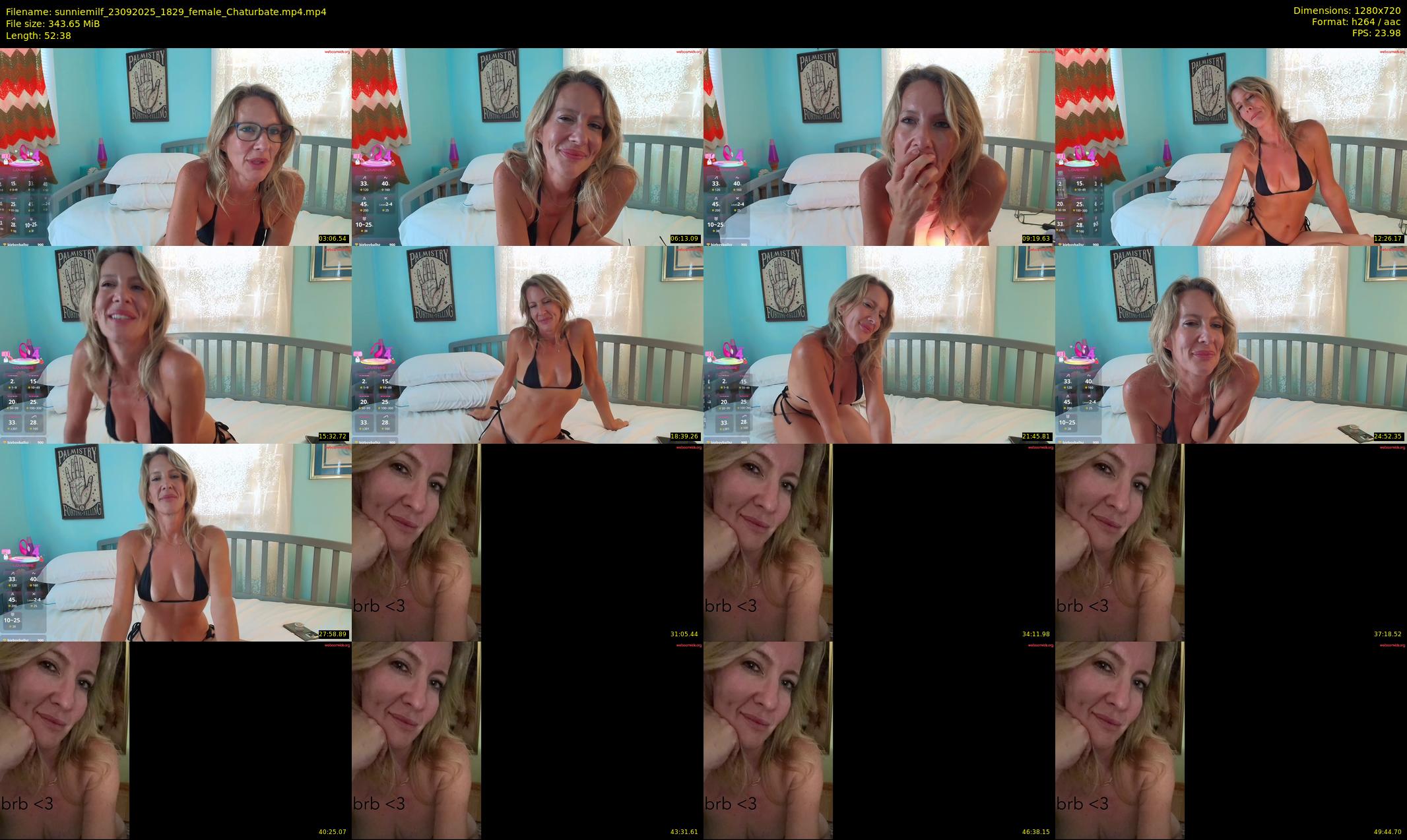 sunniemilf — 53 minute Chaturbate female cam show recording, 720p, Sep 23, 2025