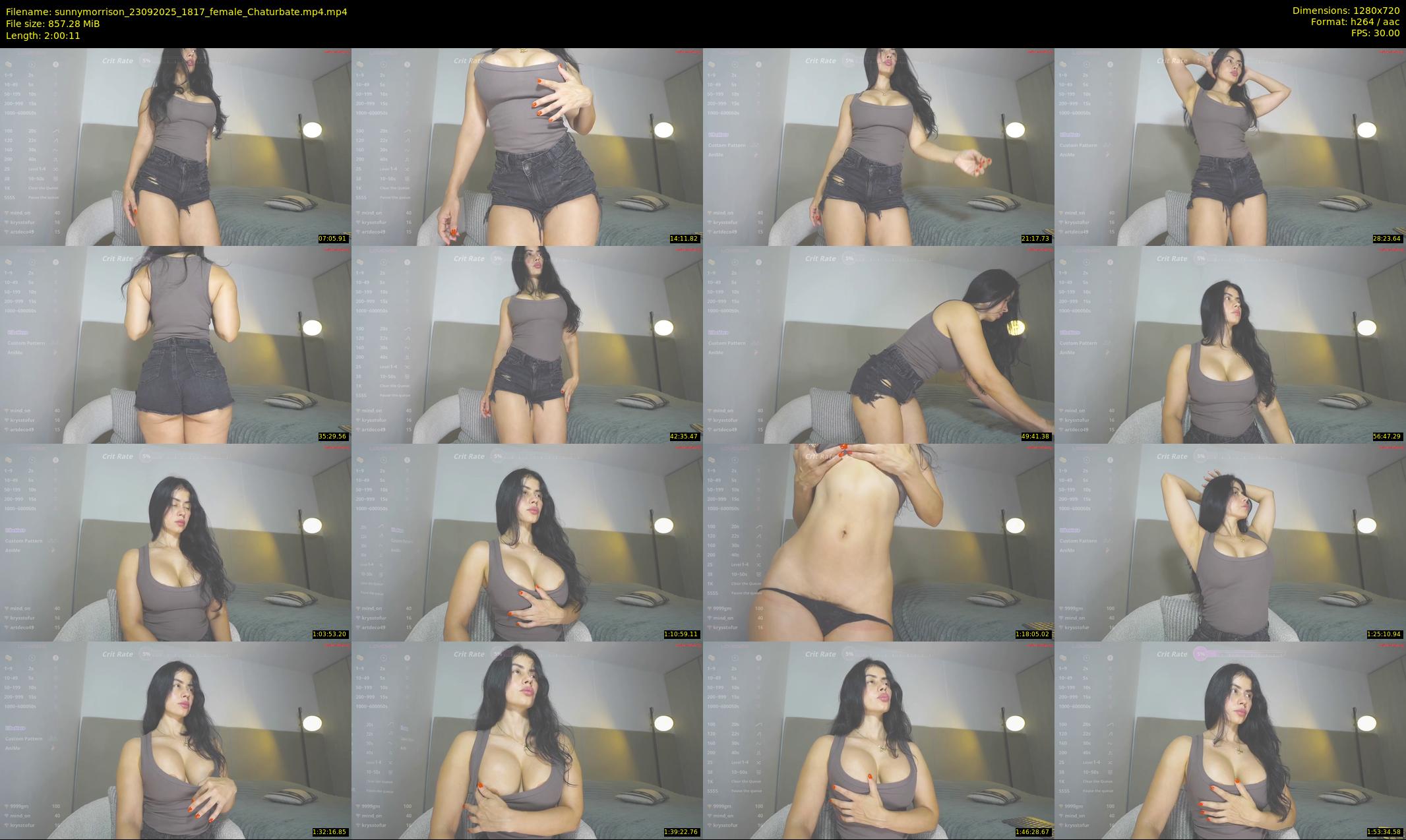 sunnymorrison — 121 minute Chaturbate female cam show recording, 720p, Sep 23, 2025