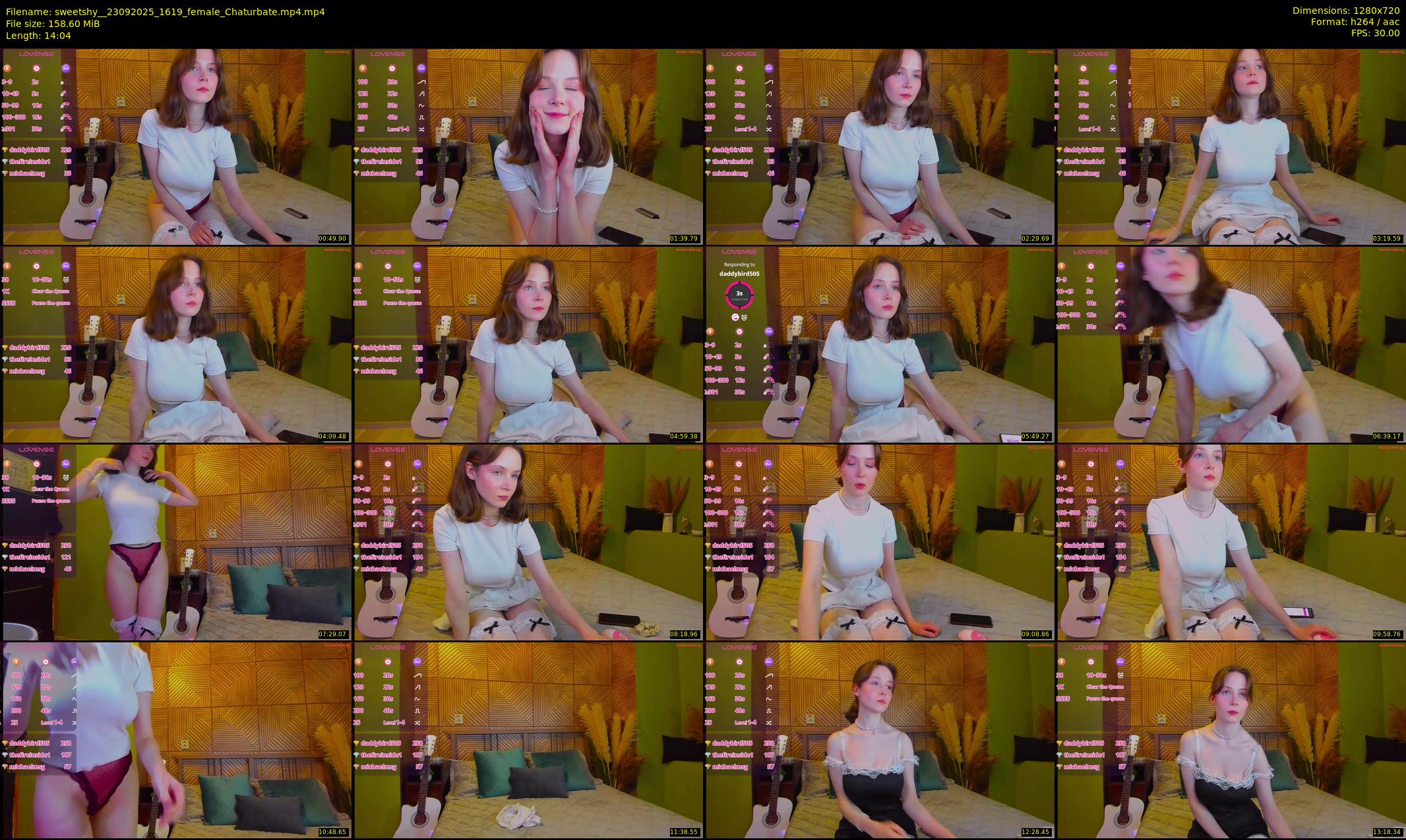 sweetshy_ — 15 minute Chaturbate female cam show recording, 720p, Sep 23, 2025