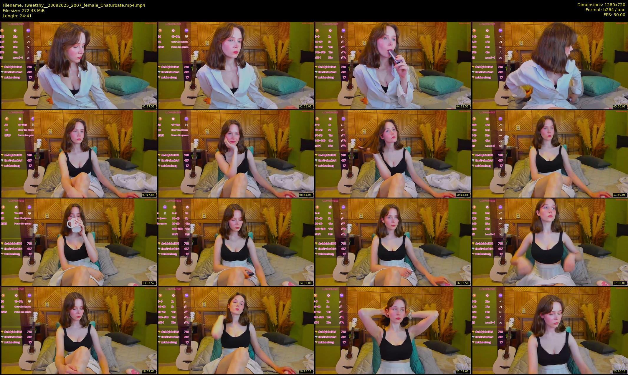 sweetshy_ — 25 minute Chaturbate female cam show recording, 720p, Sep 23, 2025