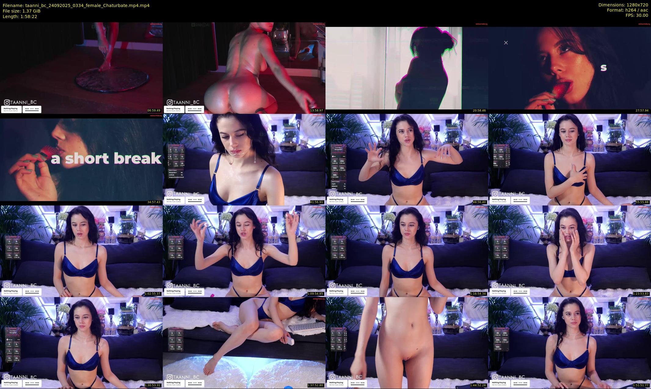 taanni_bc — 119 minute Chaturbate female cam show recording, 720p, Sep 24, 2025