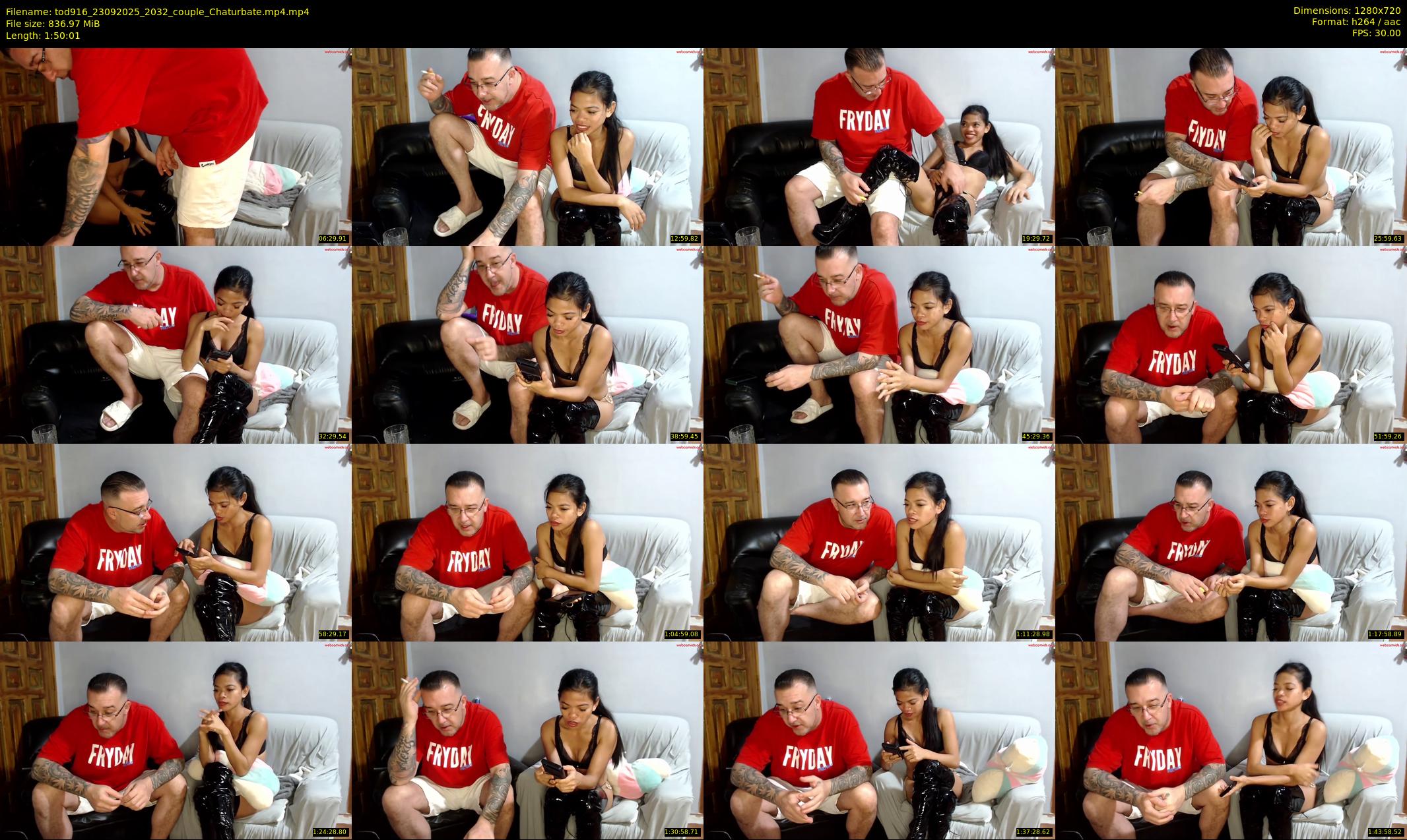 tod916 — 111 minute Chaturbate couple cam show recording, 720p, Sep 23, 2025