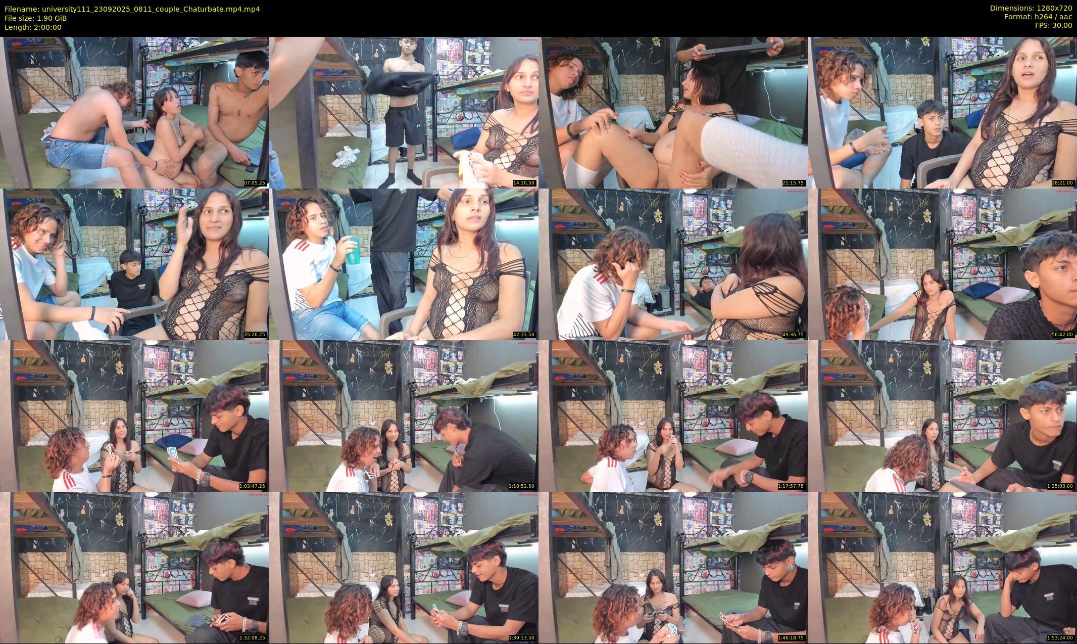 university111 — 120 minute Chaturbate couple cam show recording, 720p, Sep 23, 2025