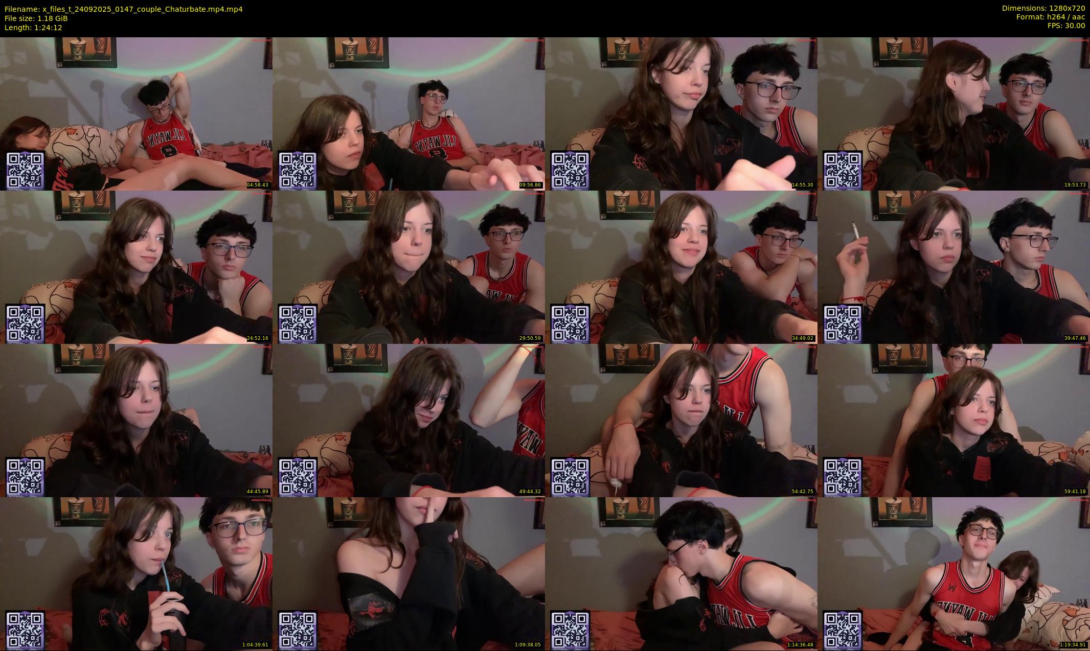 x_files_t — 85 minute Chaturbate couple cam show recording, 720p, Sep 24, 2025