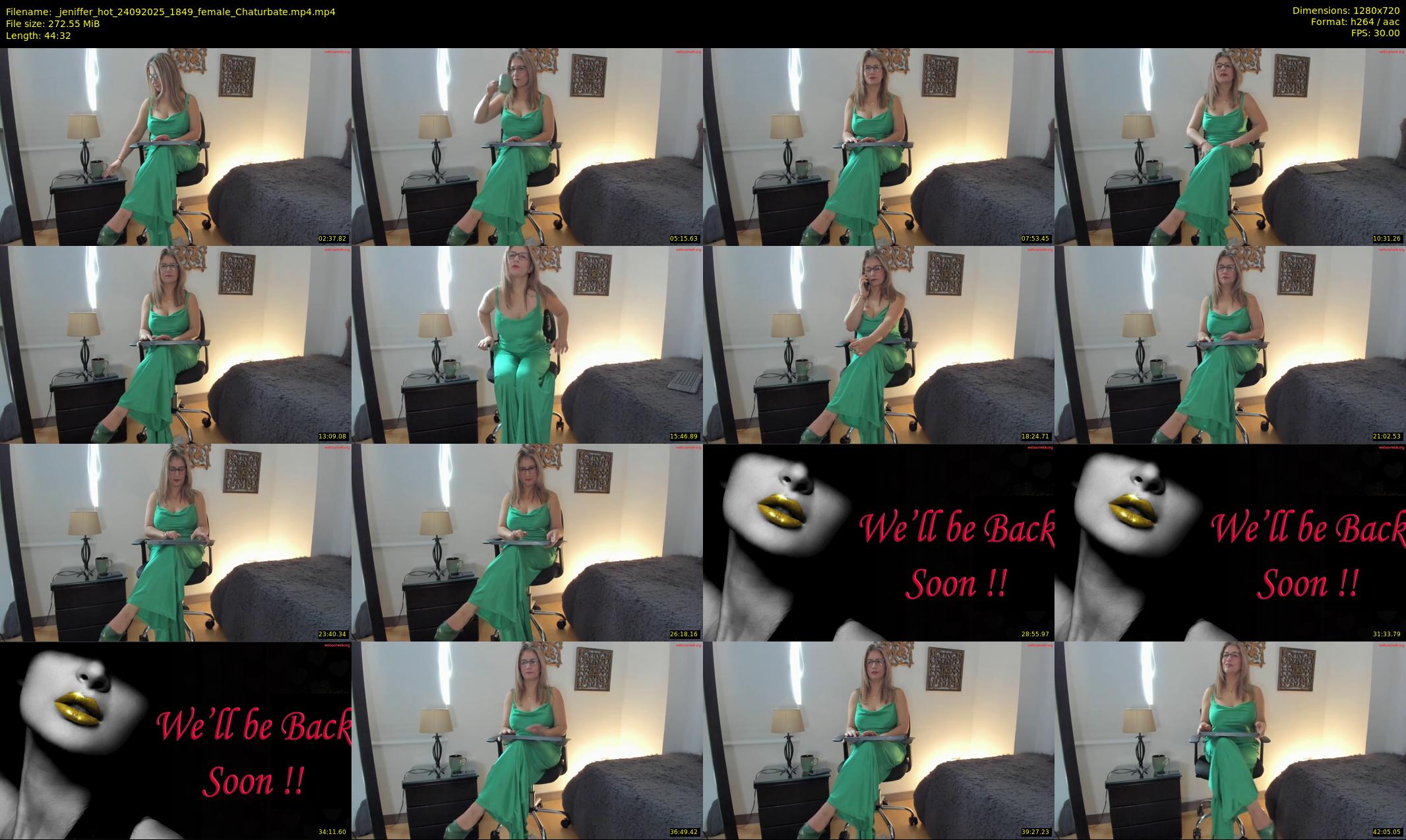 _jeniffer_hot — 45 minute Chaturbate female cam show recording, 720p, Sep 24, 2025