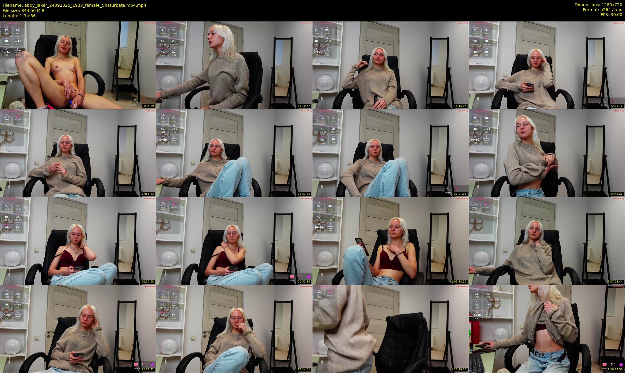 abby_laker — 95 minute Chaturbate female cam show recording, 720p, Sep 24, 2025