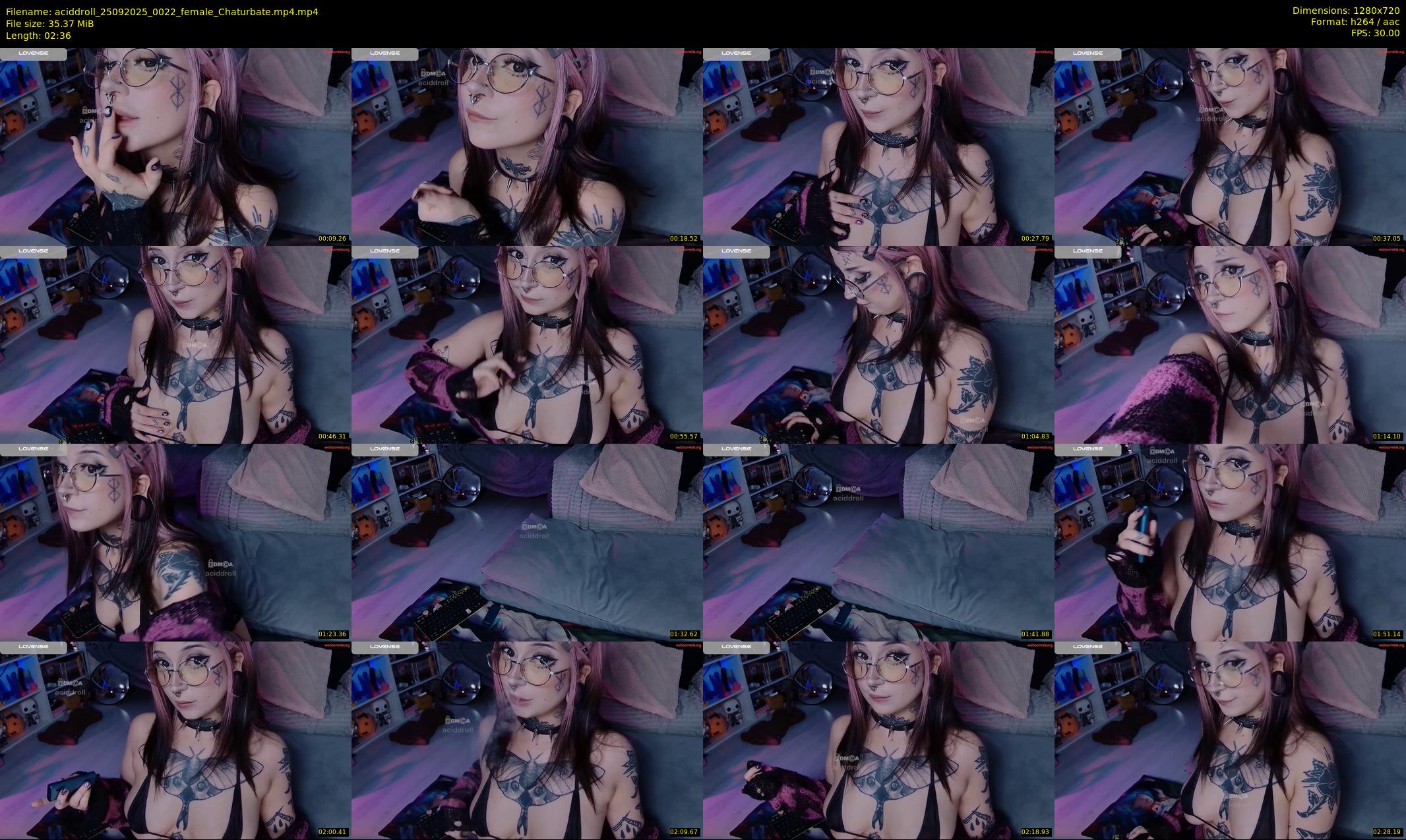 aciddroll — 3 minute Chaturbate female cam show recording, 720p, Sep 25, 2025