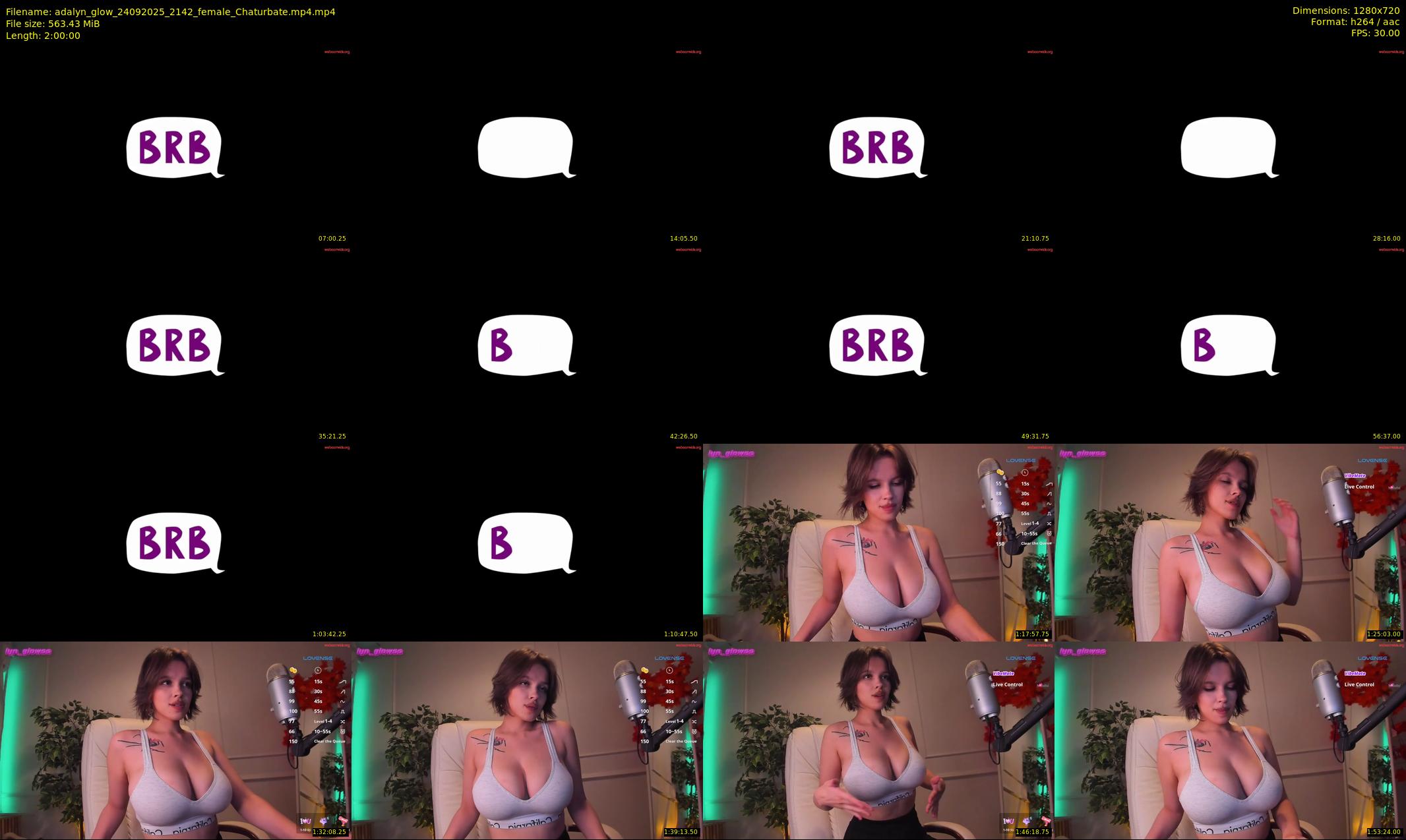 adalyn_glow — 120 minute Chaturbate female cam show recording, 720p, Sep 24, 2025