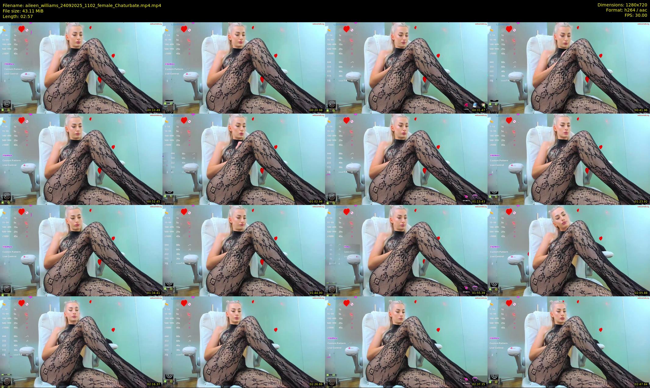 aileen_williams — 3 minute Chaturbate female cam show recording, 720p, Sep 24, 2025