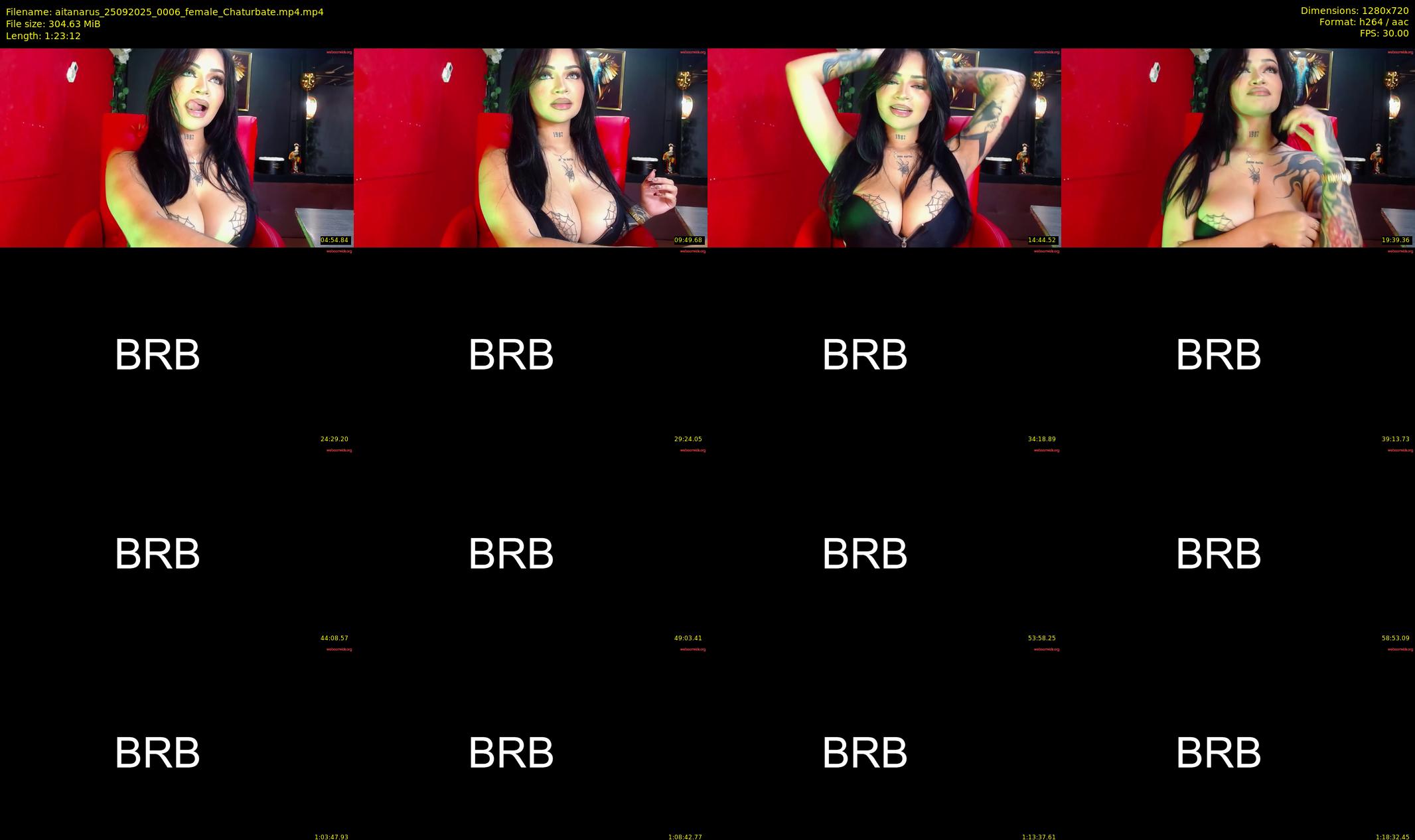 aitanarus — 84 minute Chaturbate female cam show recording, 720p, Sep 25, 2025