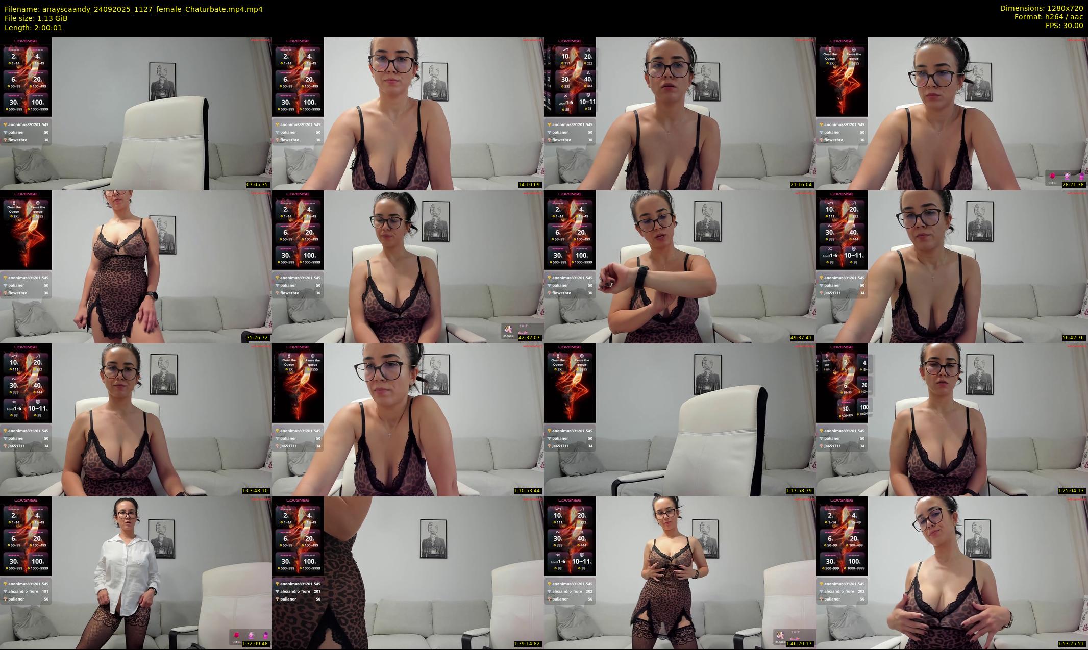 anayscaandy — 121 minute Chaturbate female cam show recording, 720p, Sep 24, 2025