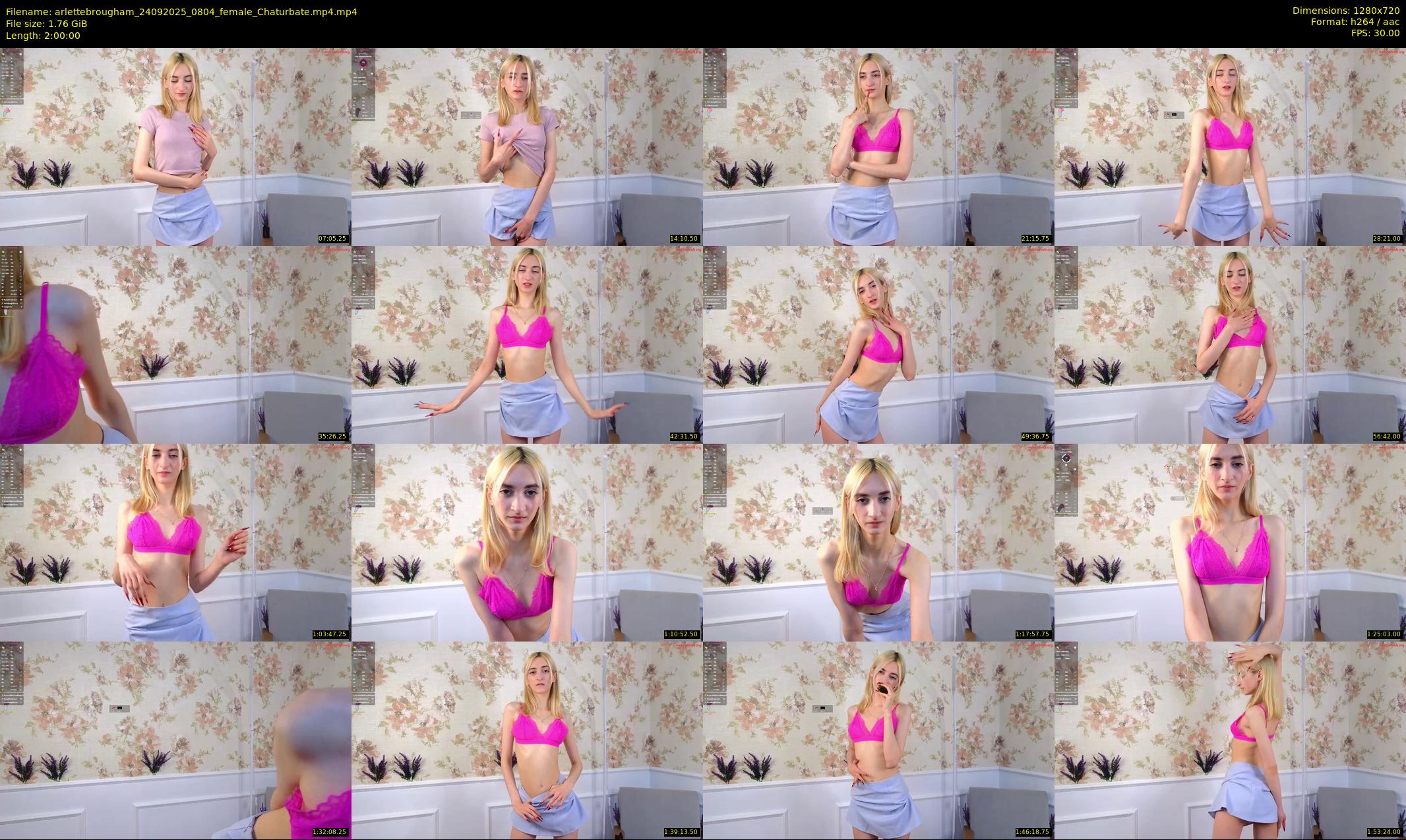 arlettebrougham — 120 minute Chaturbate female cam show recording, 720p, Sep 24, 2025