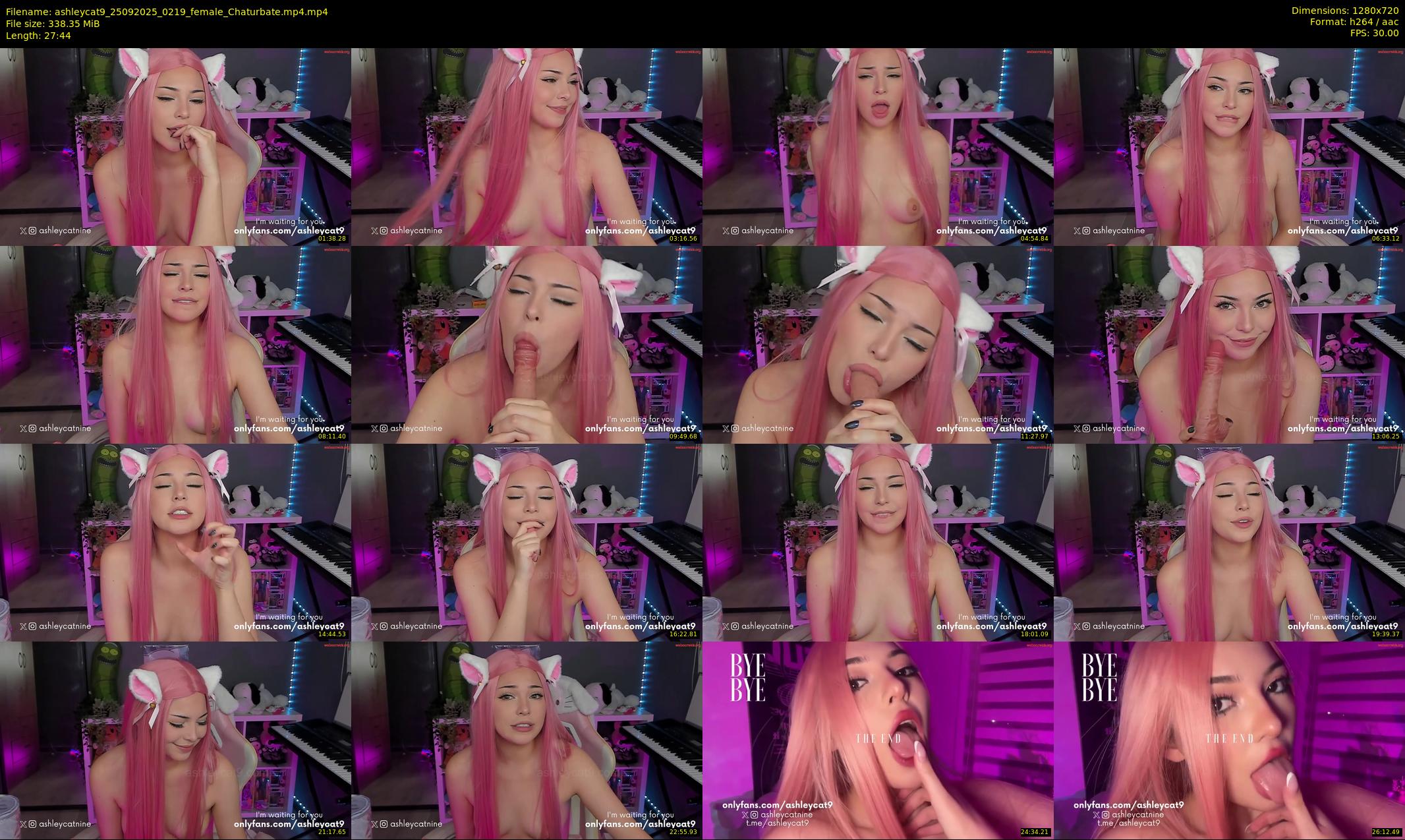 ashleycat9 — 28 minute Chaturbate female cam show recording, 720p, Sep 25, 2025