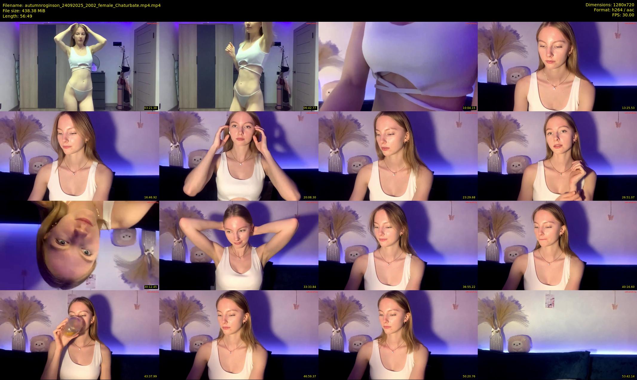 autumnroginson — 57 minute Chaturbate female cam show recording, 720p, Sep 24, 2025