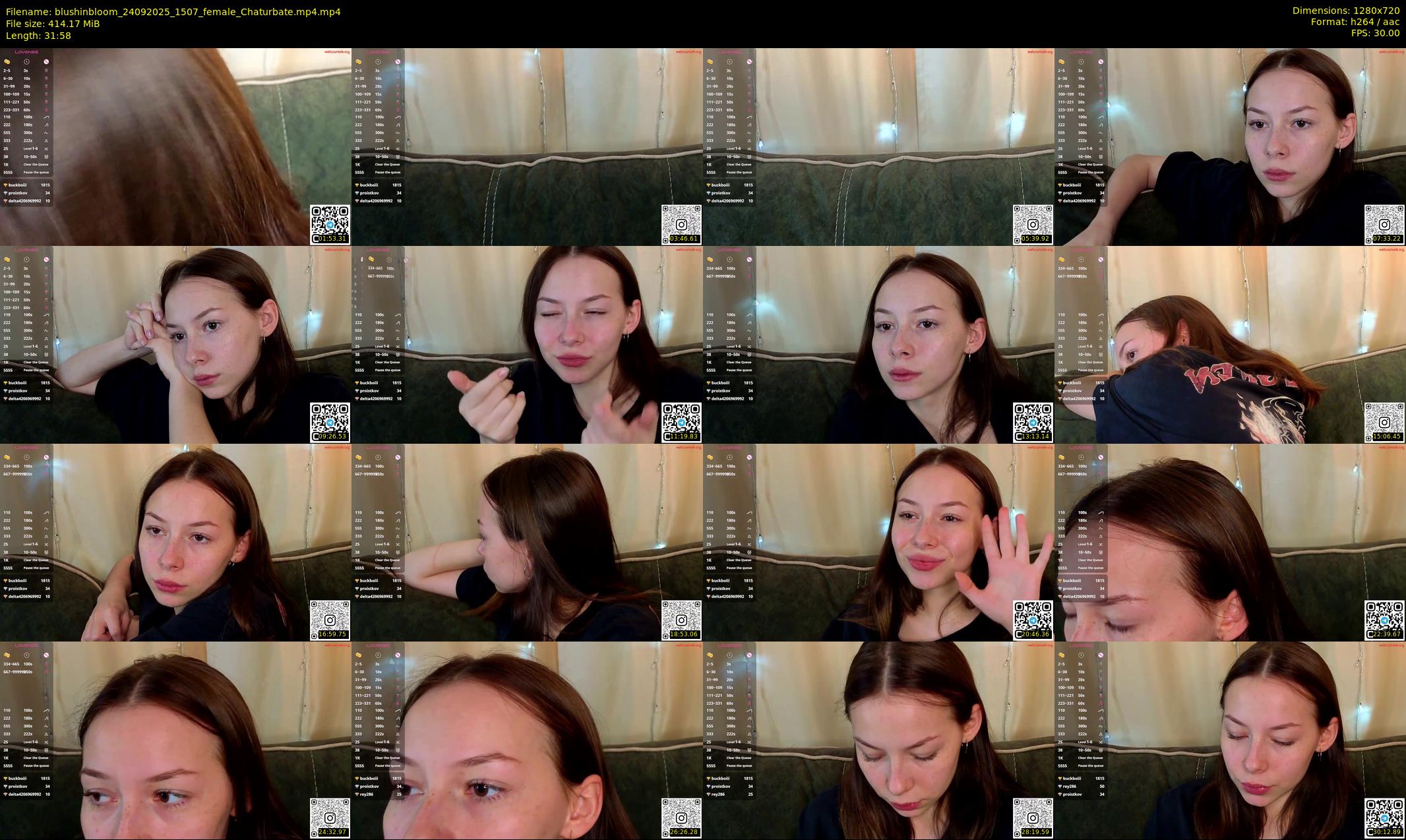 blushinbloom — 32 minute Chaturbate female cam show recording, 720p, Sep 24, 2025