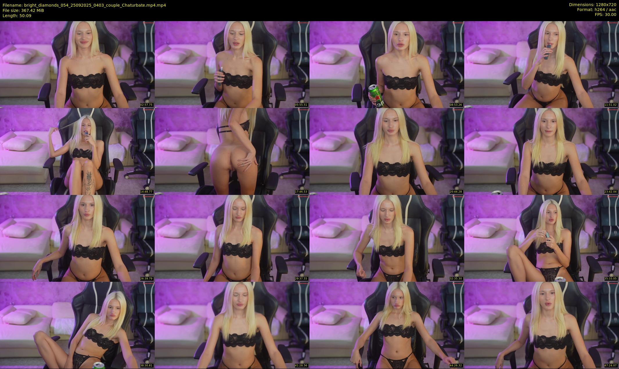 bright_diamonds_054 — 51 minute Chaturbate couple cam show recording, 720p, Sep 25, 2025