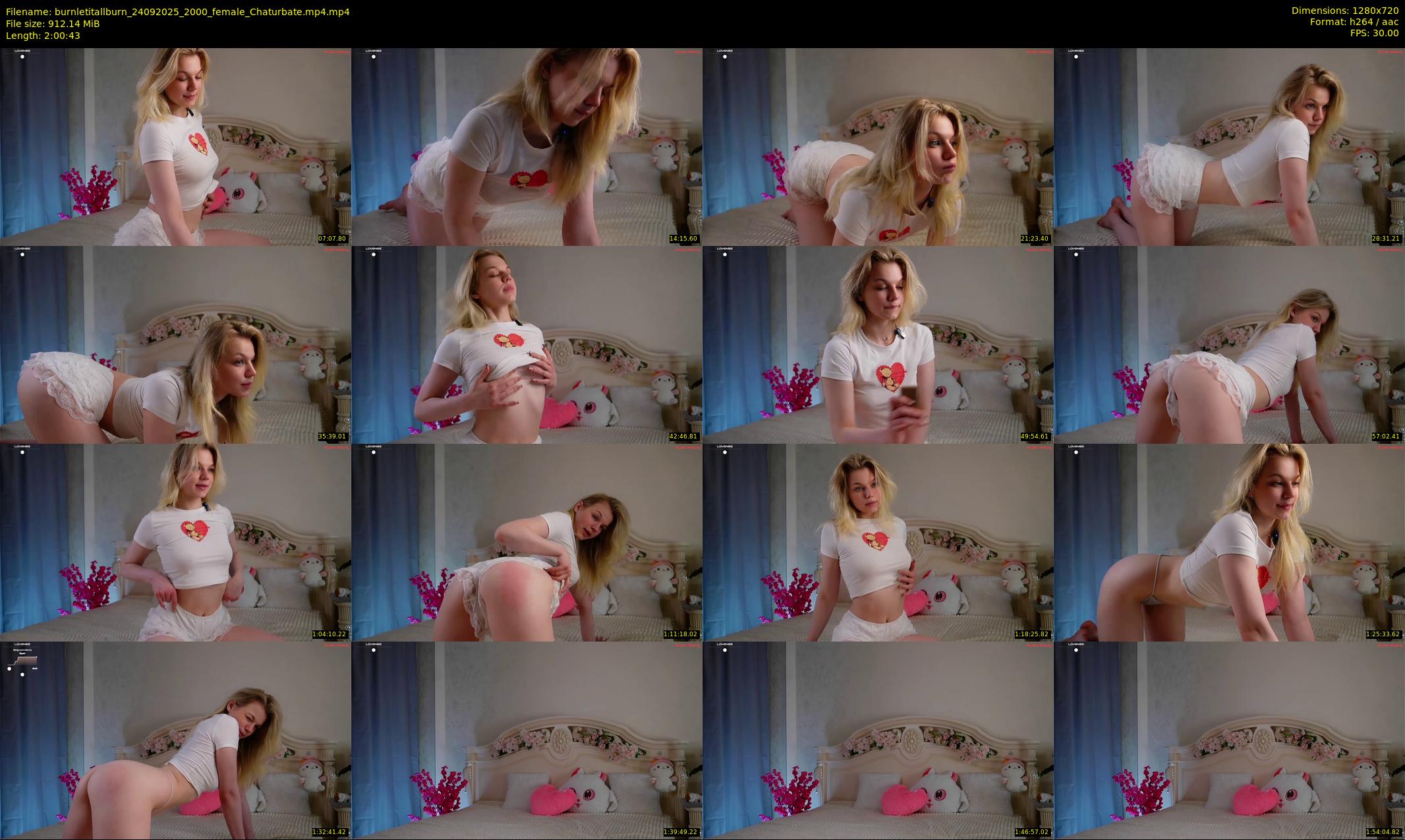 burnletitallburn — 121 minute Chaturbate female cam show recording, 720p, Sep 24, 2025