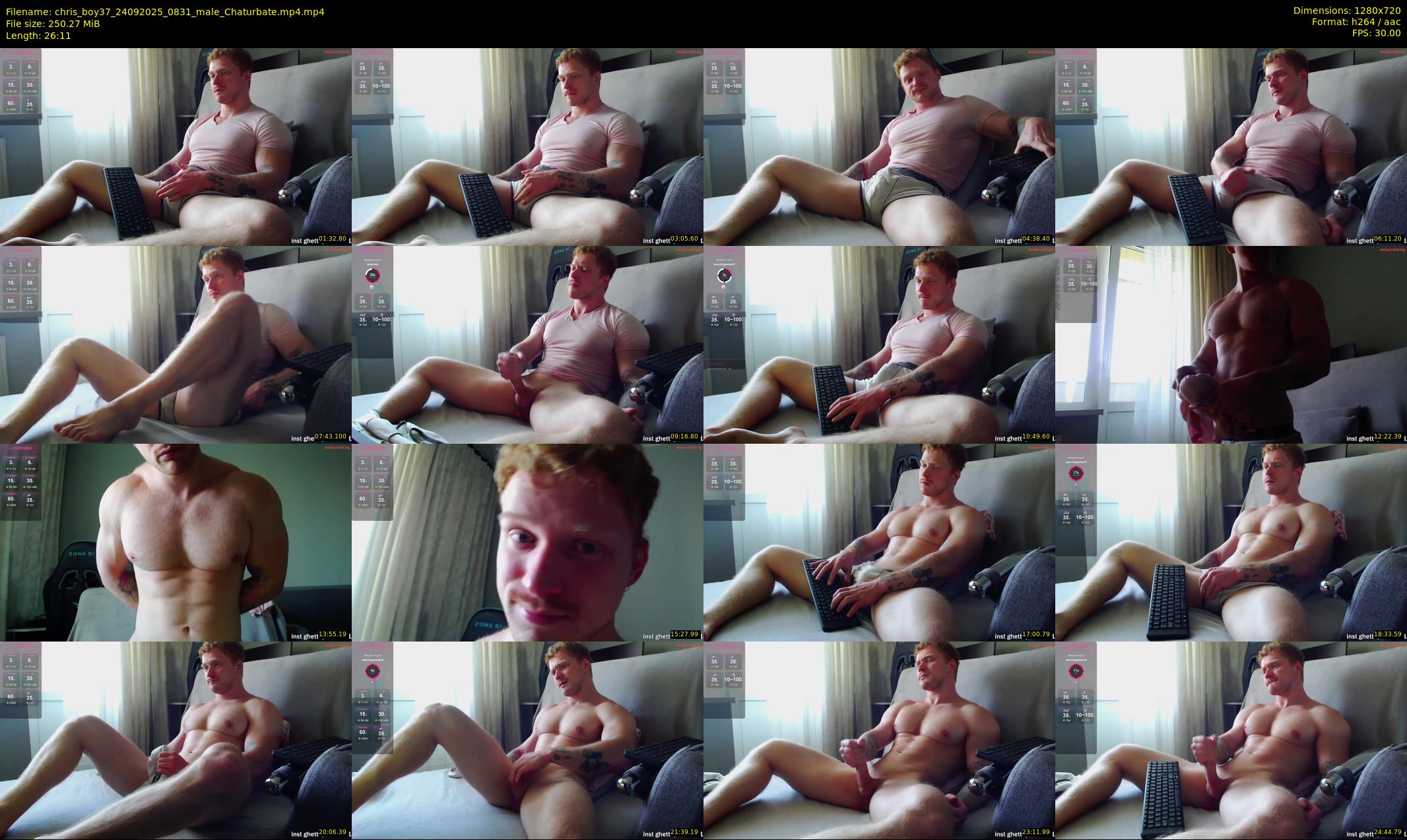 chris_boy37 — 27 minute Chaturbate male cam show recording, 720p, Sep 24, 2025