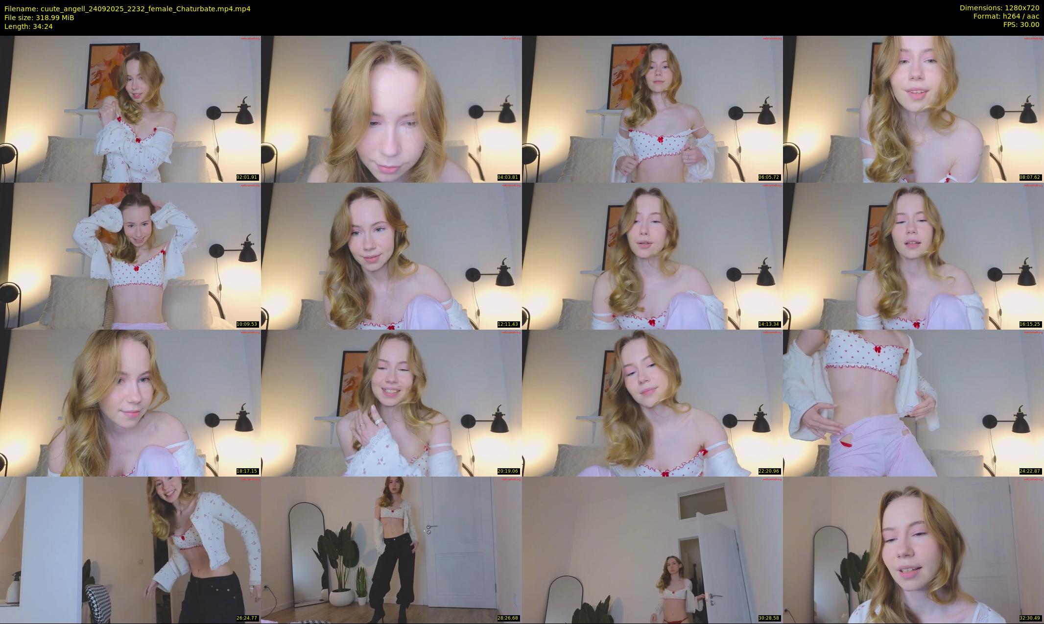 cuute_angell — 35 minute Chaturbate female cam show recording, 720p, Sep 24, 2025