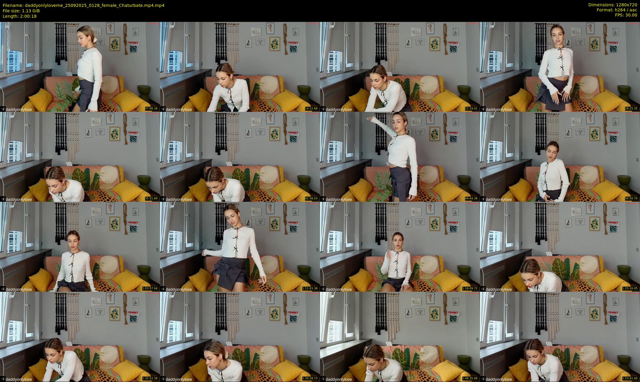 daddyonlyloveme — 121 minute Chaturbate female cam show recording, 720p, Sep 25, 2025