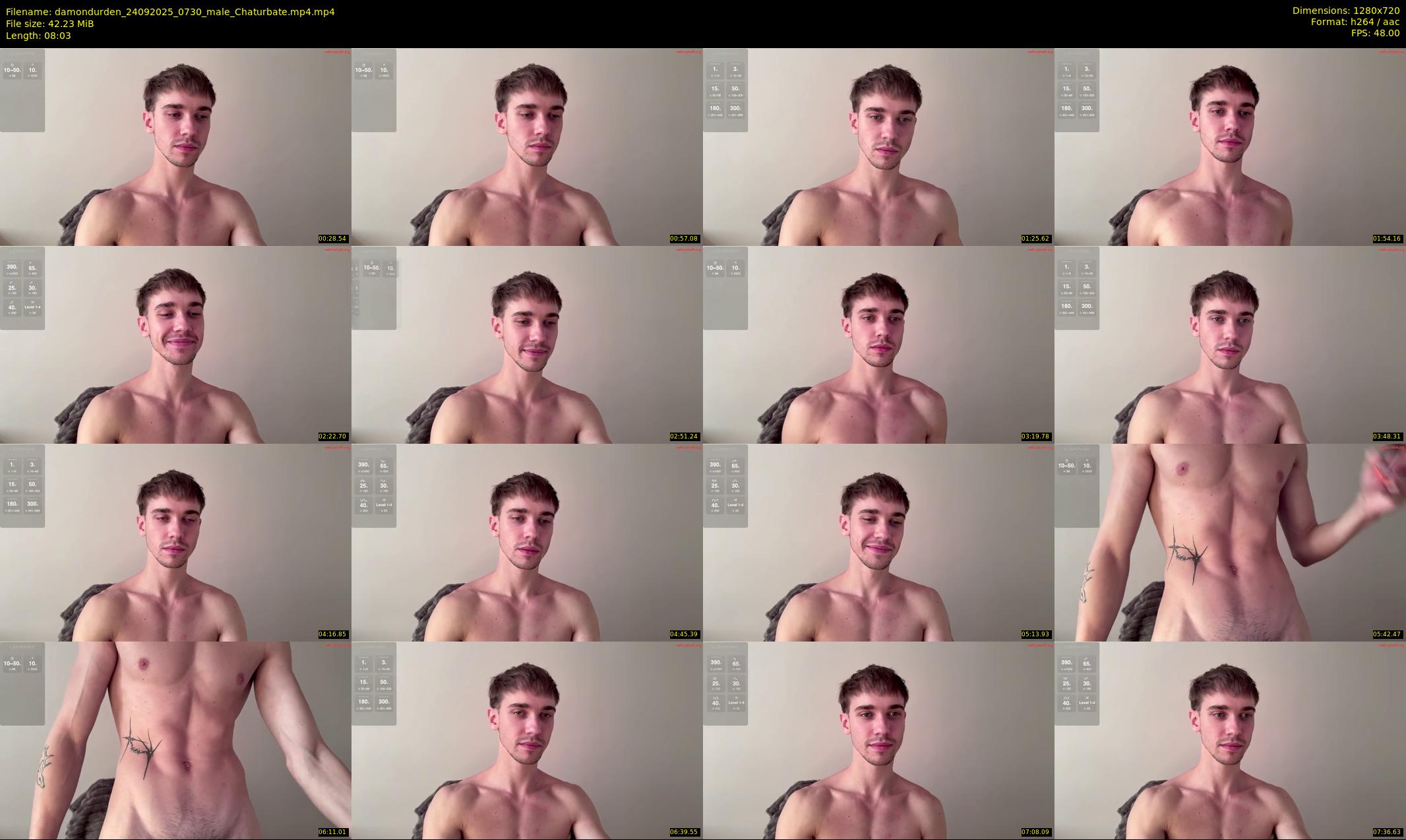 damondurden — 9 minute Chaturbate male cam show recording, 720p, Sep 24, 2025