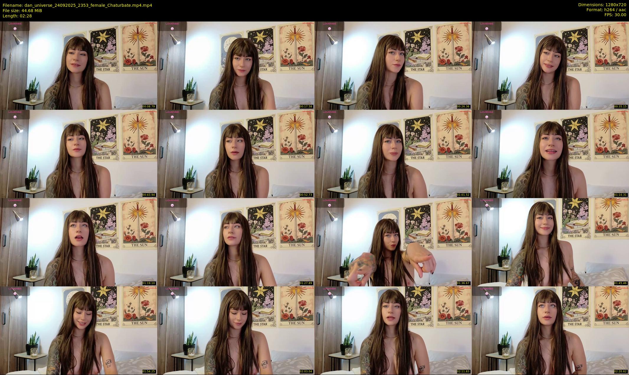 dan_universe — 3 minute Chaturbate female cam show recording, 720p, Sep 24, 2025