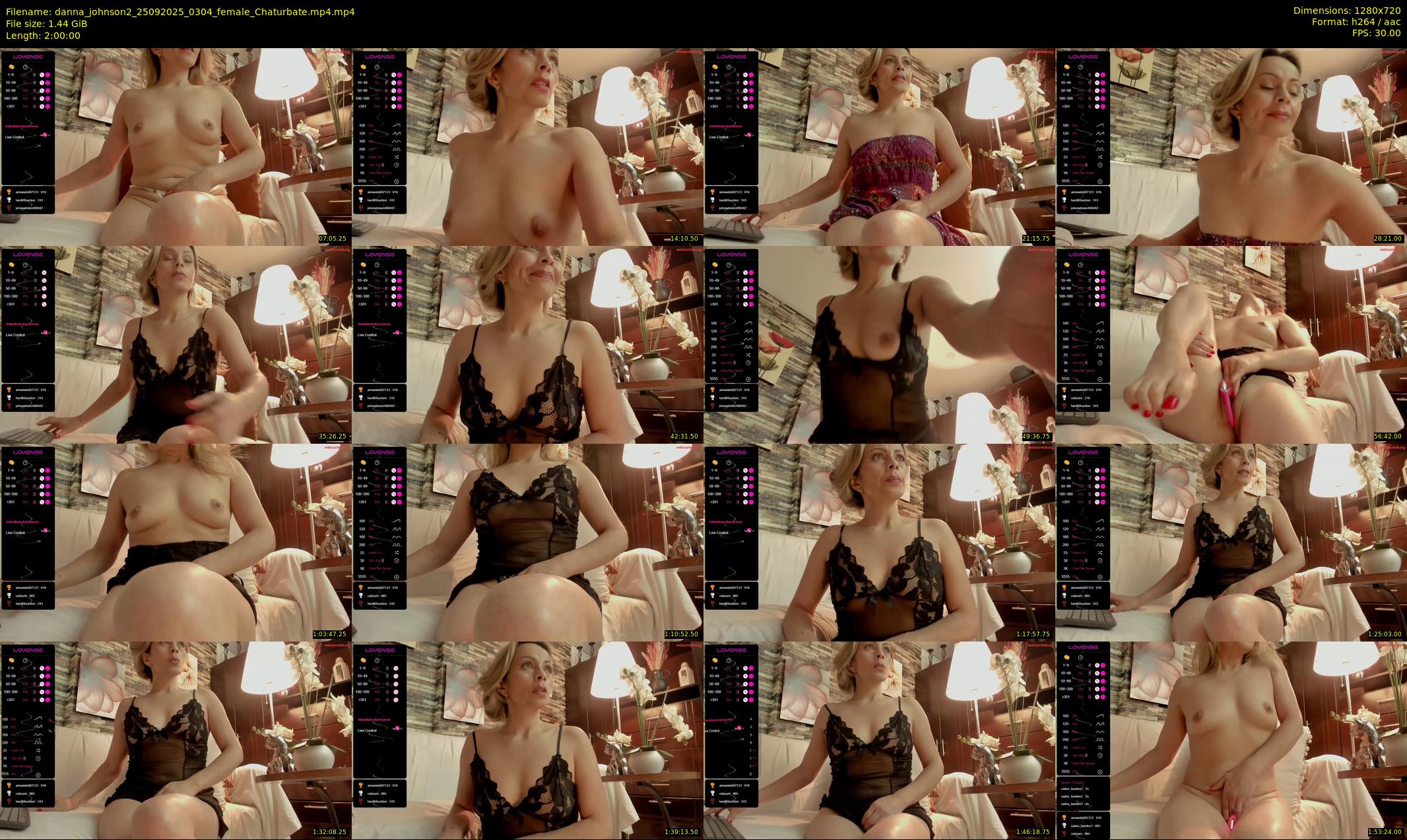 danna_johnson2 — 120 minute Chaturbate female cam show recording, 720p, Sep 25, 2025