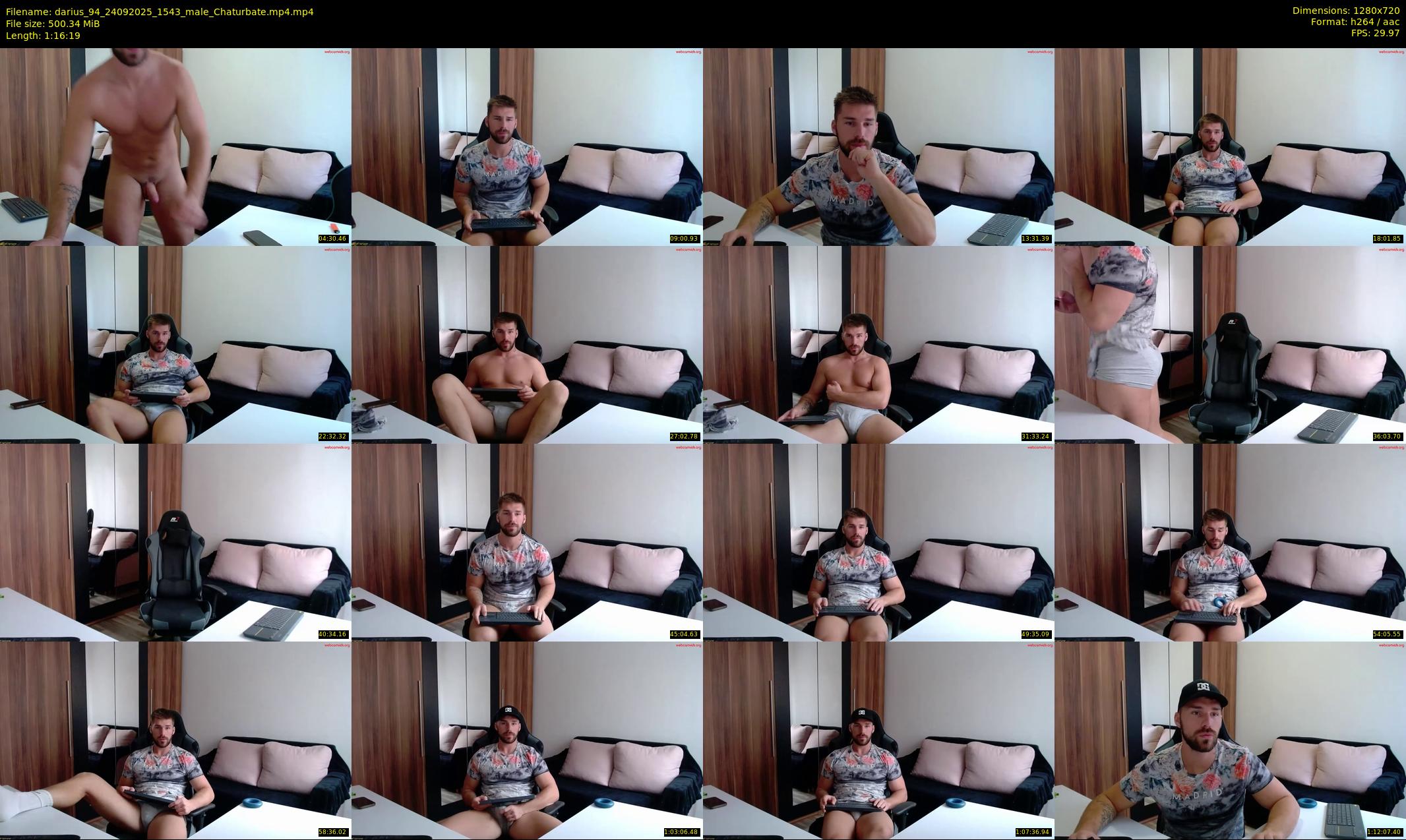 darius_94 — 77 minute Chaturbate male cam show recording, 720p, Sep 24, 2025