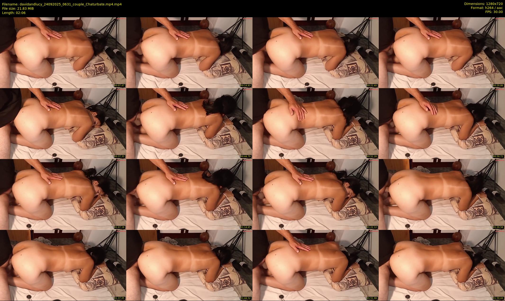 davidandlucy — 3 minute Chaturbate couple cam show recording, 720p, Sep 24, 2025