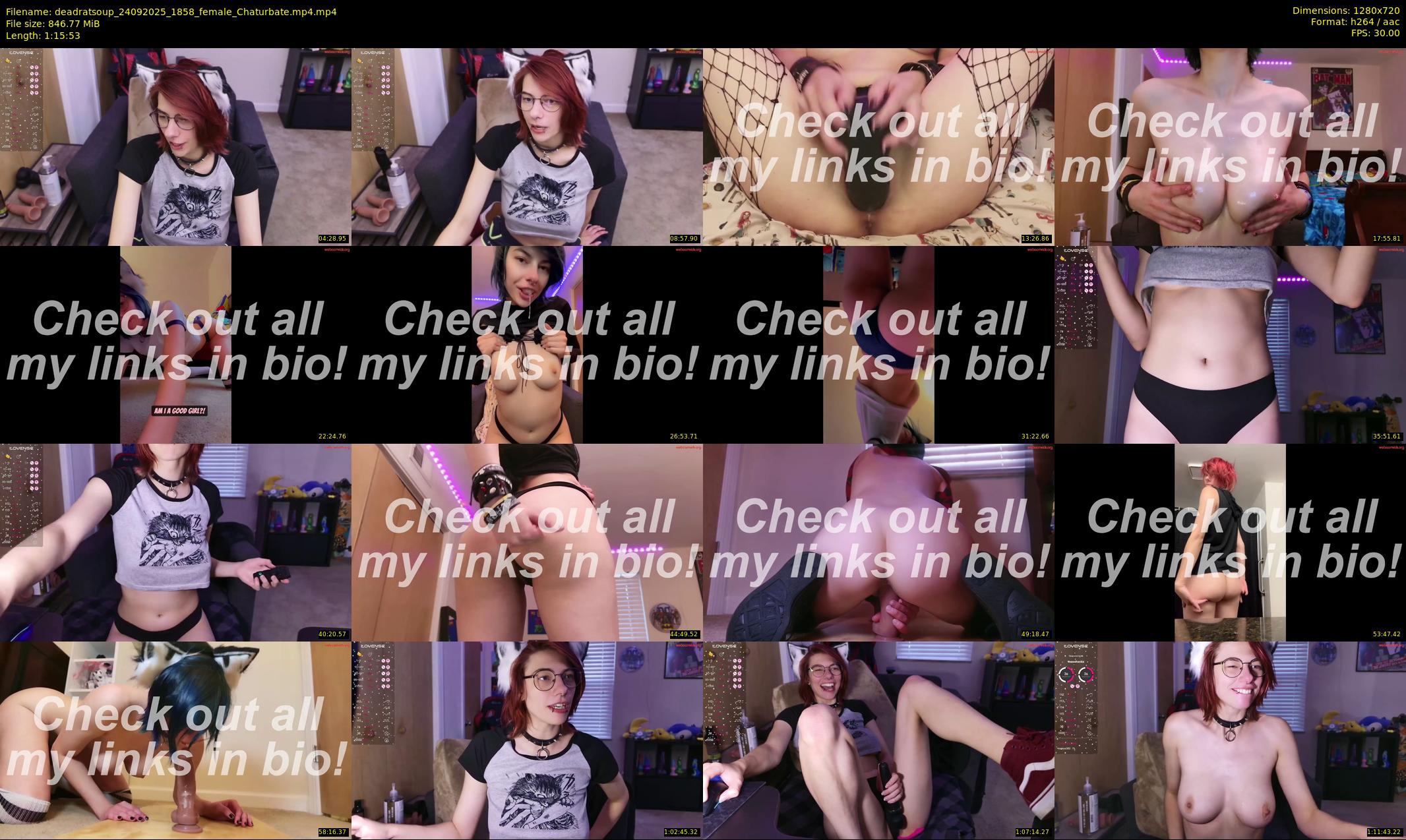 deadratsoup — 76 minute Chaturbate female cam show recording, 720p, Sep 24, 2025