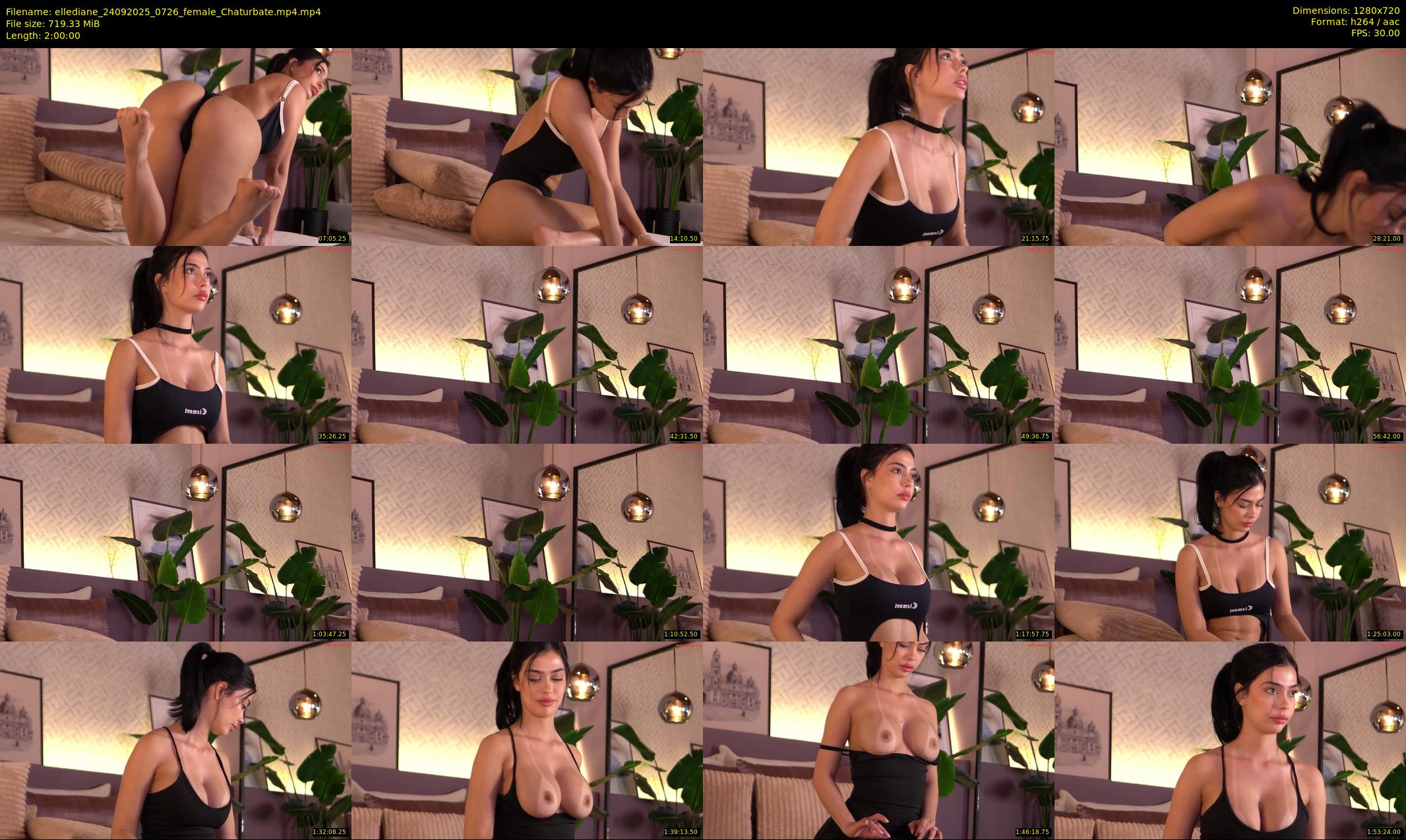 ellediane — 120 minute Chaturbate female cam show recording, 720p, Sep 24, 2025