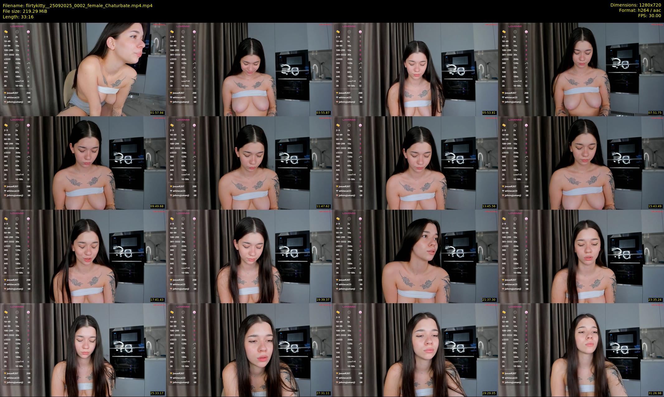 flirtykitty_ — 34 minute Chaturbate female cam show recording, 720p, Sep 25, 2025
