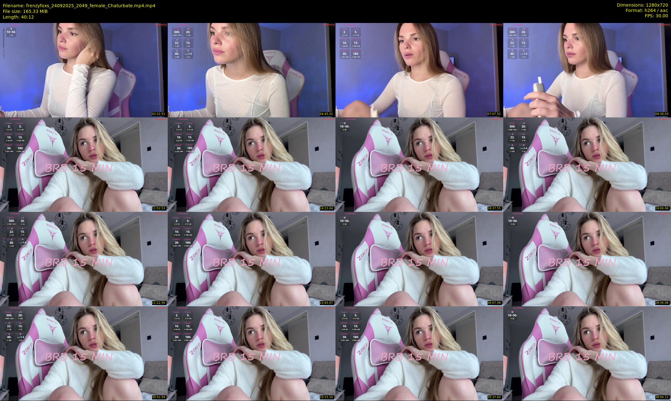 frenzyfoxs — 41 minute Chaturbate couple cam show recording, 720p, Sep 24, 2025