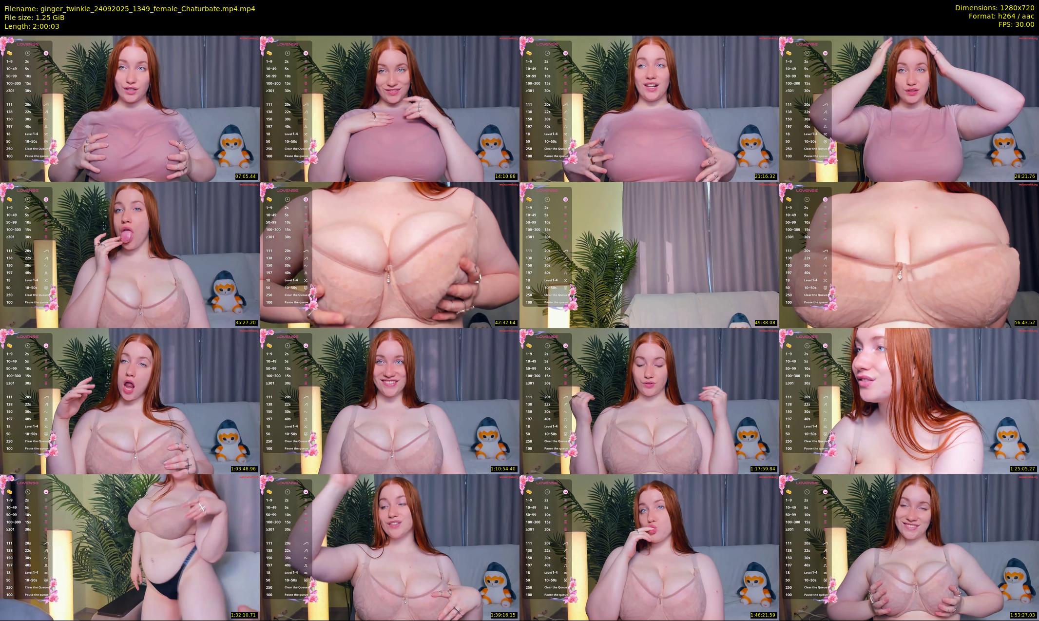 ginger_twinkle — 121 minute Chaturbate female cam show recording, 720p, Sep 24, 2025