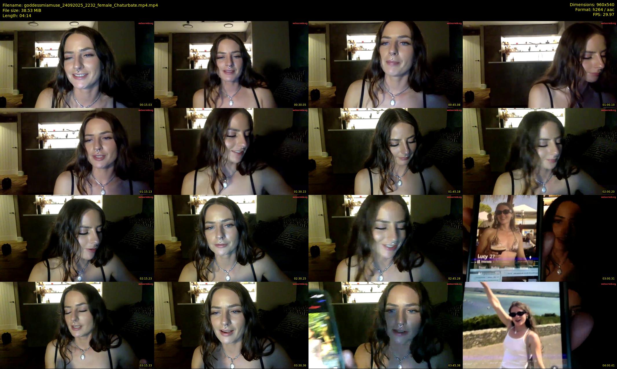 goddessmiamuse — 5 minute Chaturbate female cam show recording, 480p, Sep 24, 2025