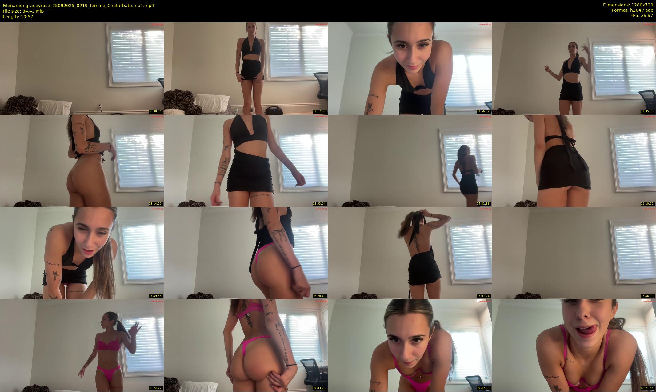 graceyrose — 11 minute Chaturbate female cam show recording, 720p, Sep 25, 2025