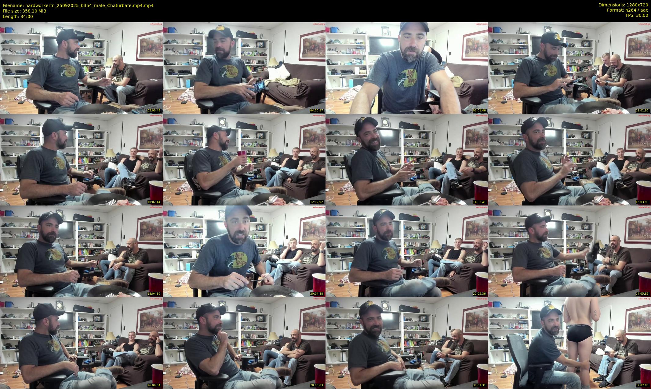 hardworkertn — 34 minute Chaturbate male cam show recording, 720p, Sep 25, 2025