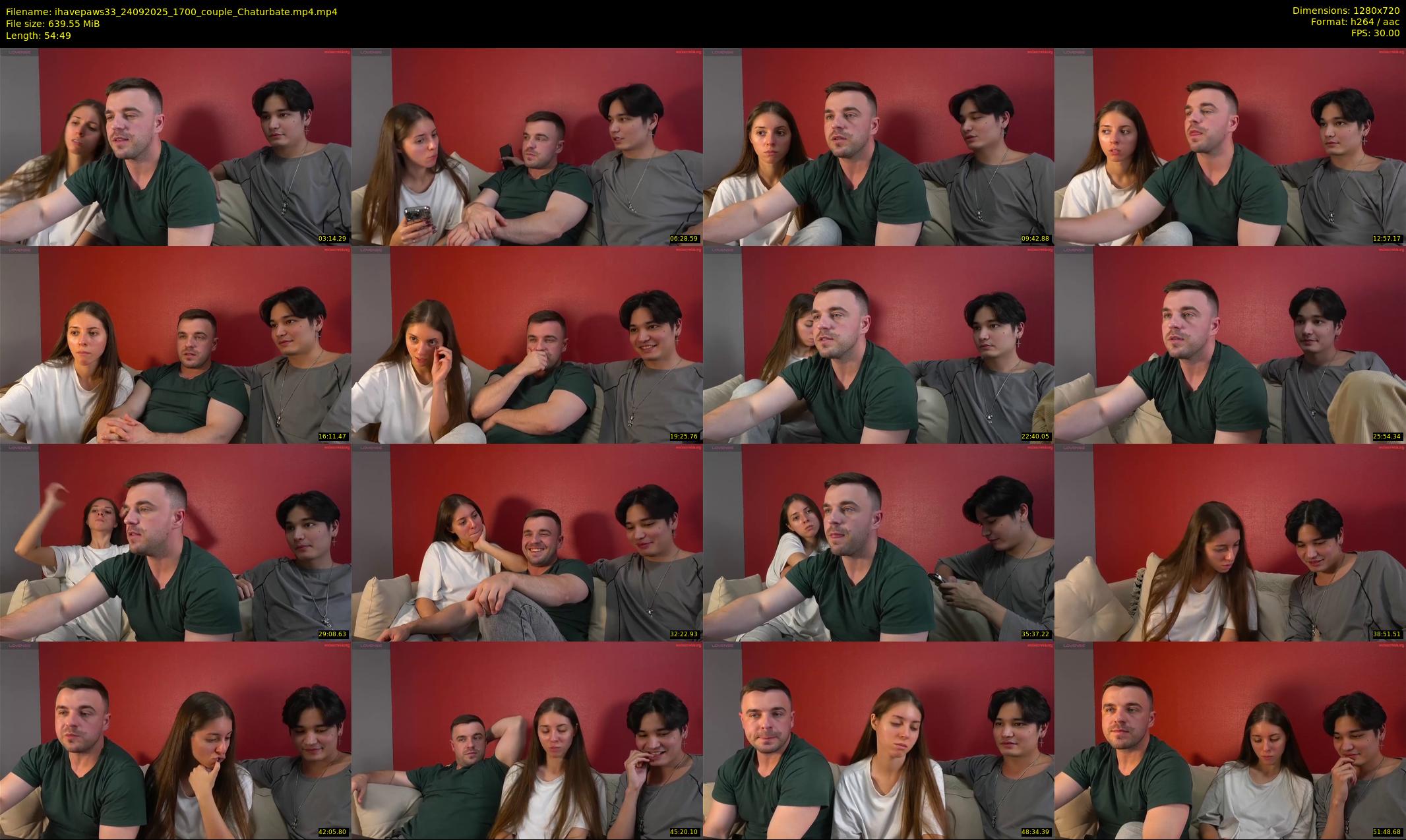 ihavepaws33 — 55 minute Chaturbate couple cam show recording, 720p, Sep 24, 2025