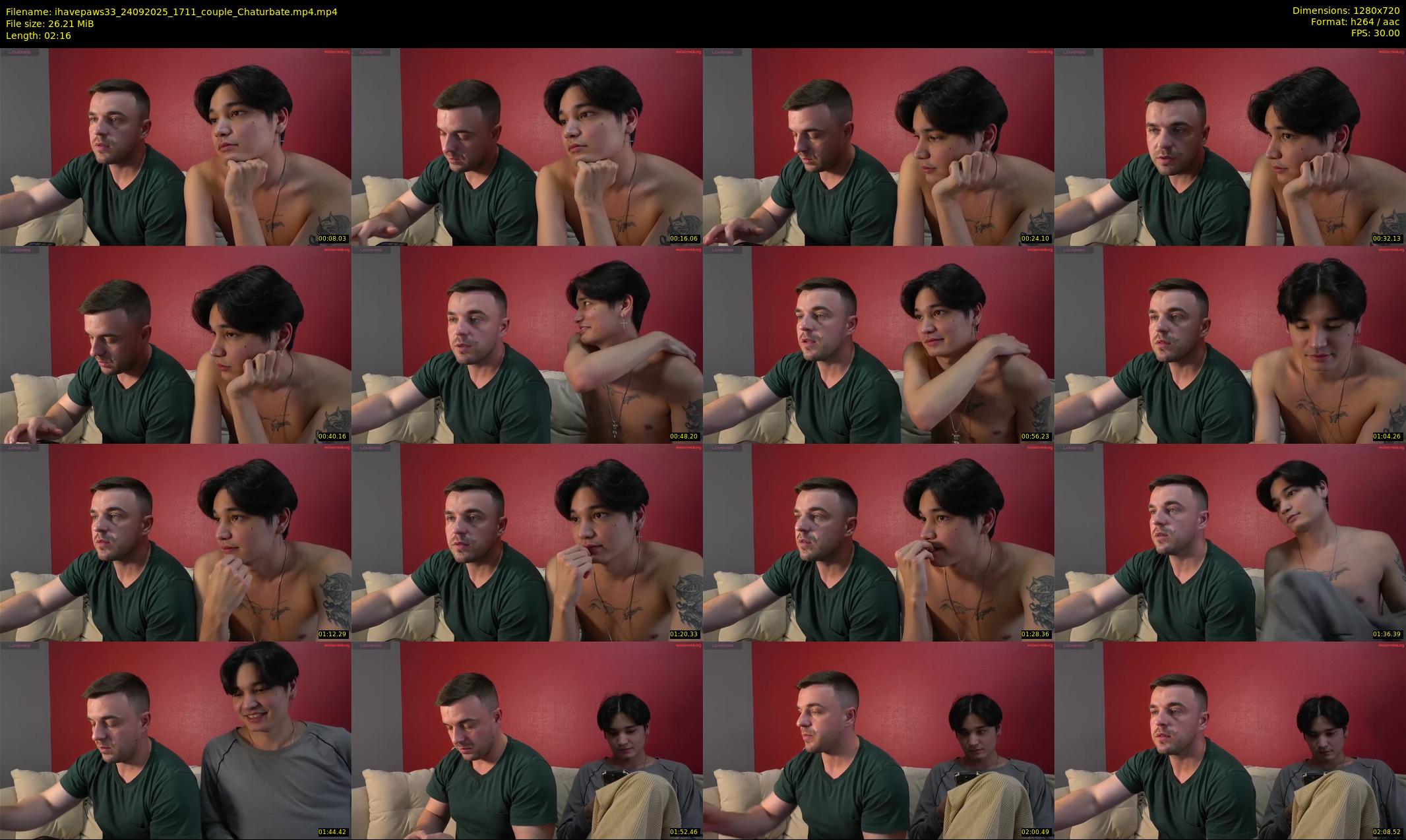 ihavepaws33 — 3 minute Chaturbate couple cam show recording, 720p, Sep 24, 2025