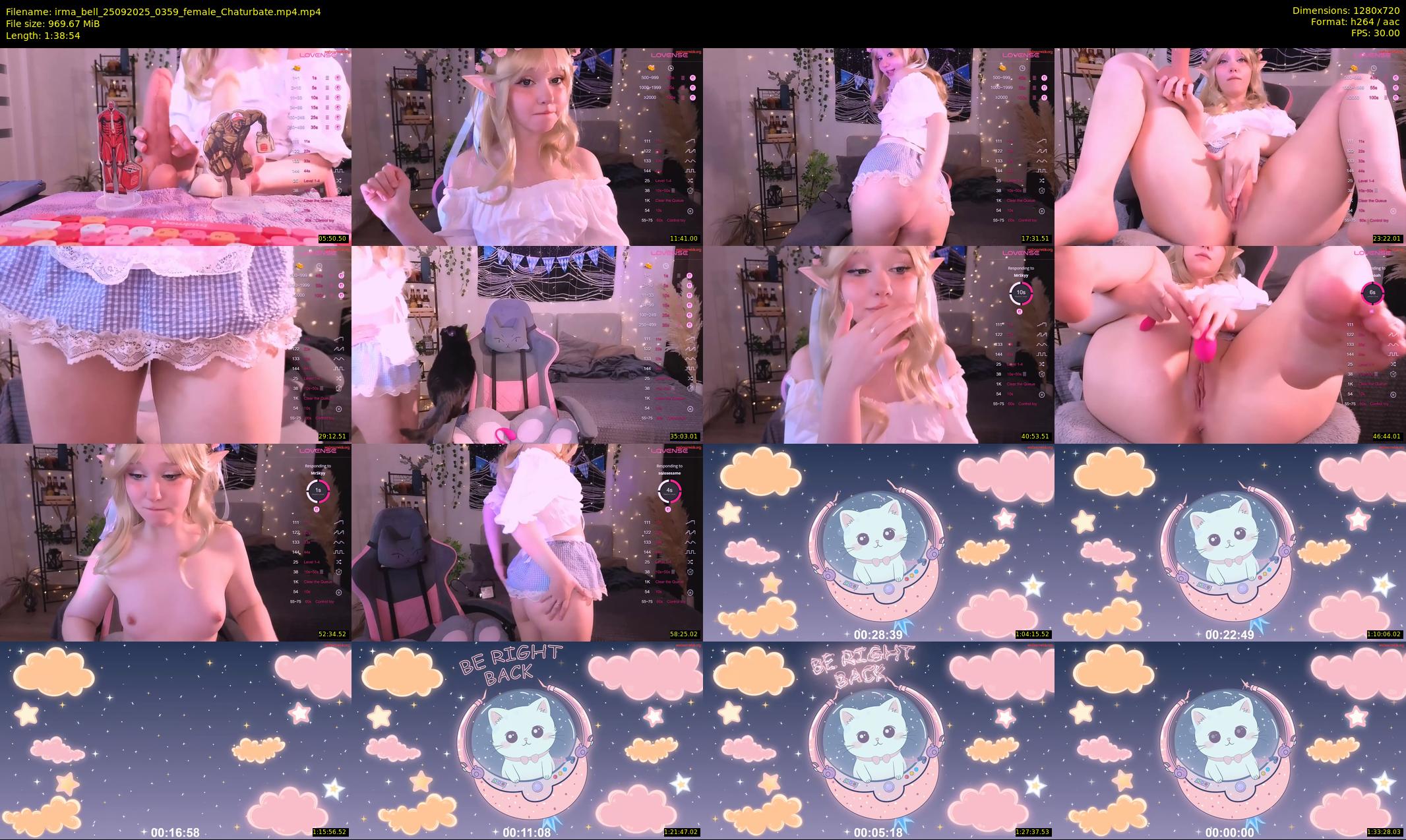 irma_bell — 99 minute Chaturbate female cam show recording, 720p, Sep 25, 2025