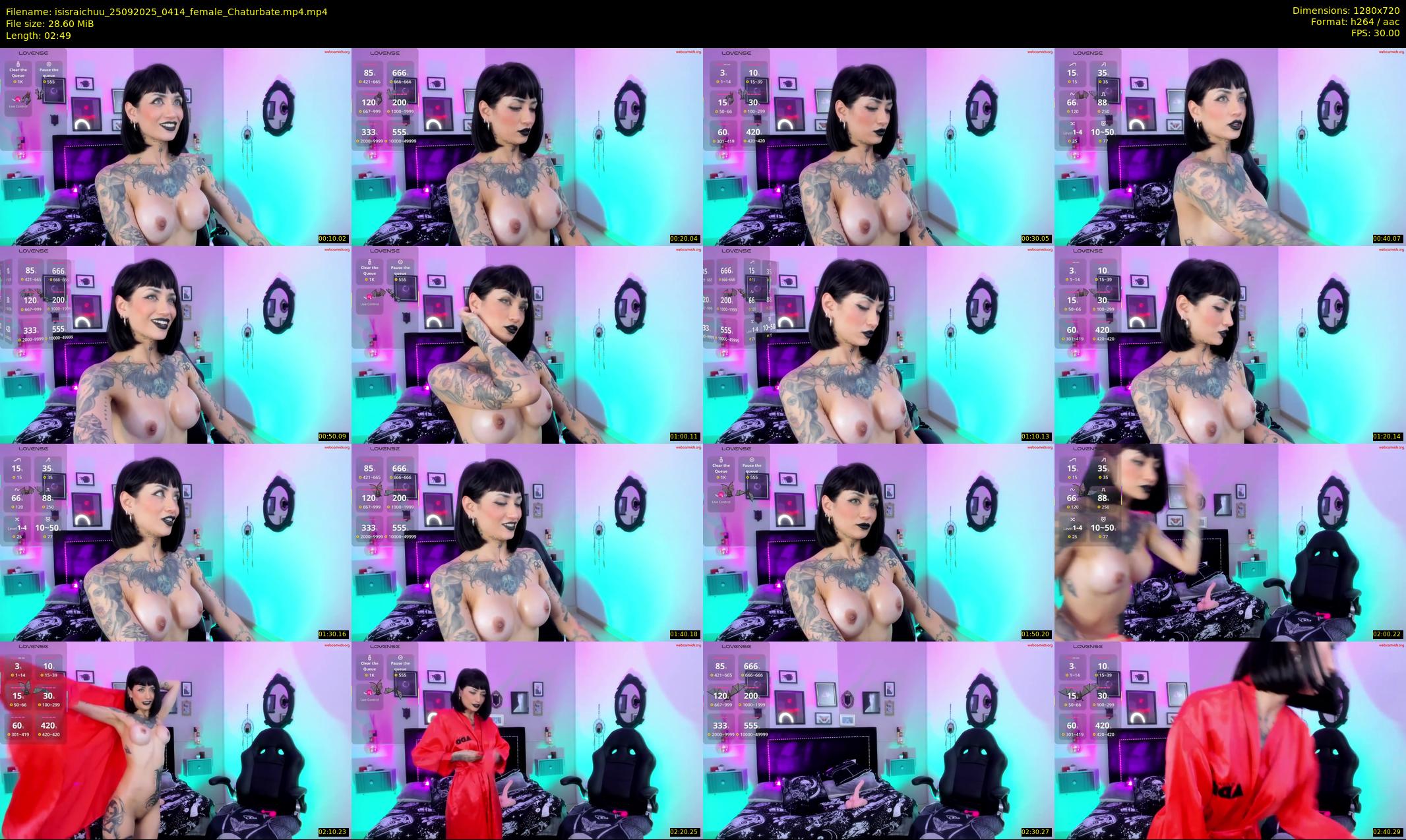 isisraichuu — 3 minute Chaturbate female cam show recording, 720p, Sep 25, 2025