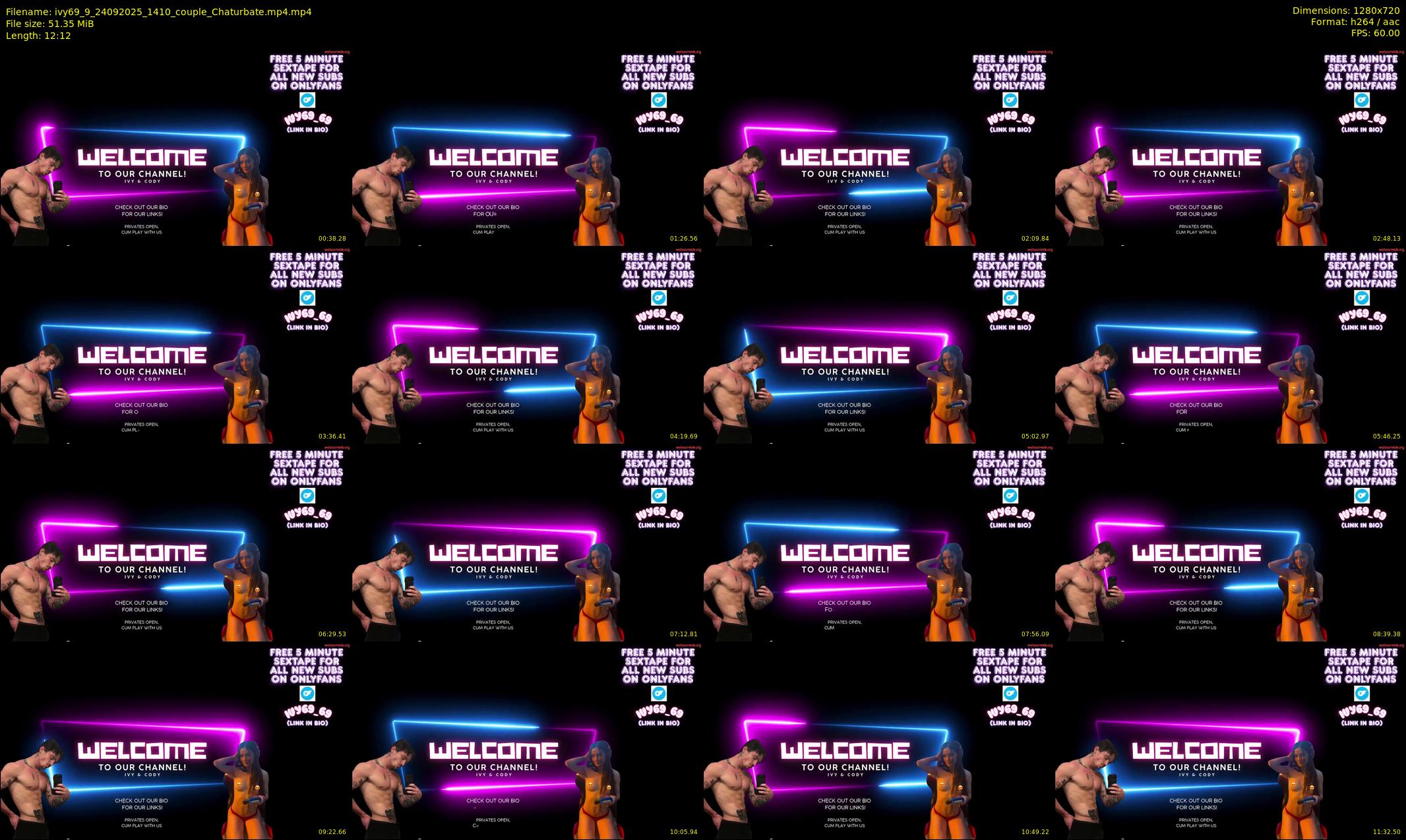 ivy69_9 — 13 minute Chaturbate couple cam show recording, 720p, Sep 24, 2025